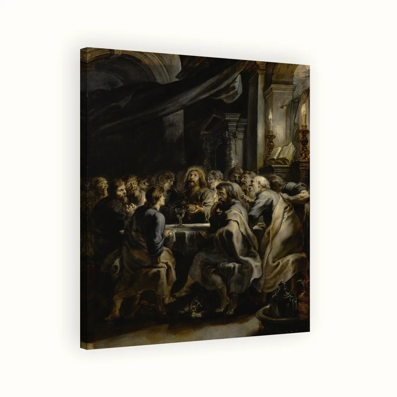 The Last Supper by Peter Paul Rubens, c. 1631–1632: Stretched canvas