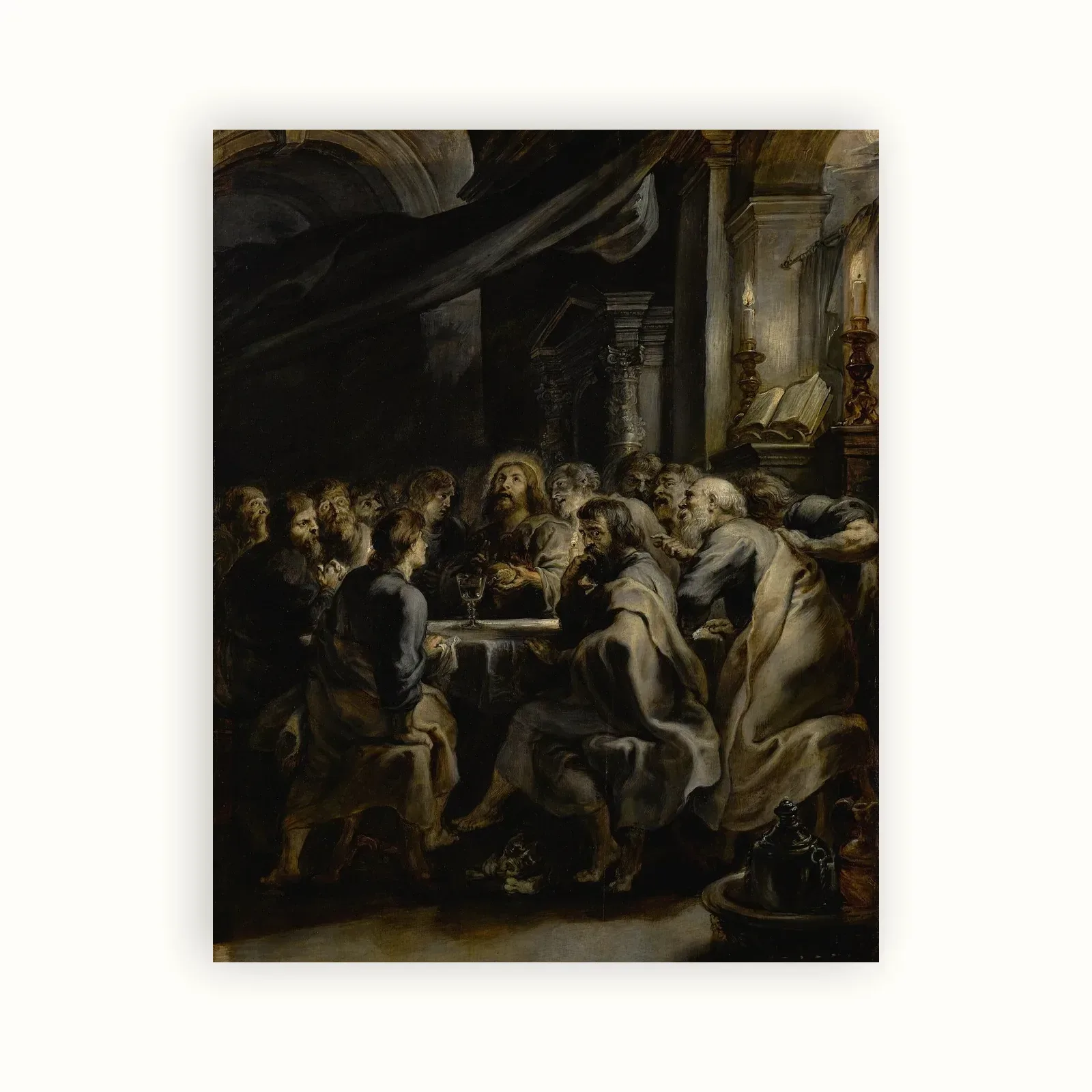 The Last Supper by Peter Paul Rubens, c. 1631–1632: as a fine art print