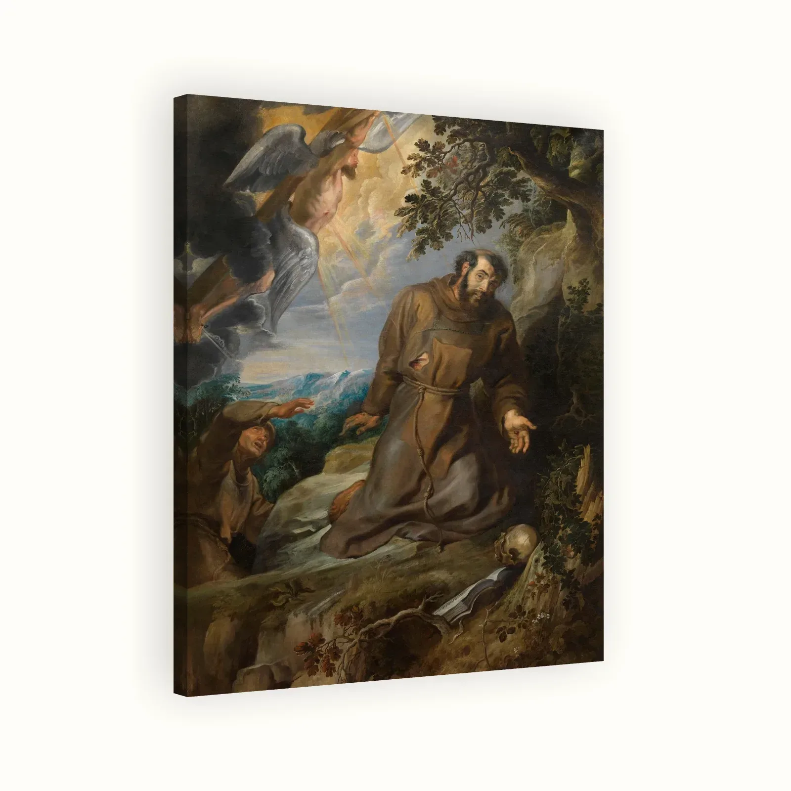 The stigmatisation of Saint Francis of Assisi by Peter Paul Rubens, c. 1633: Stretched canvas