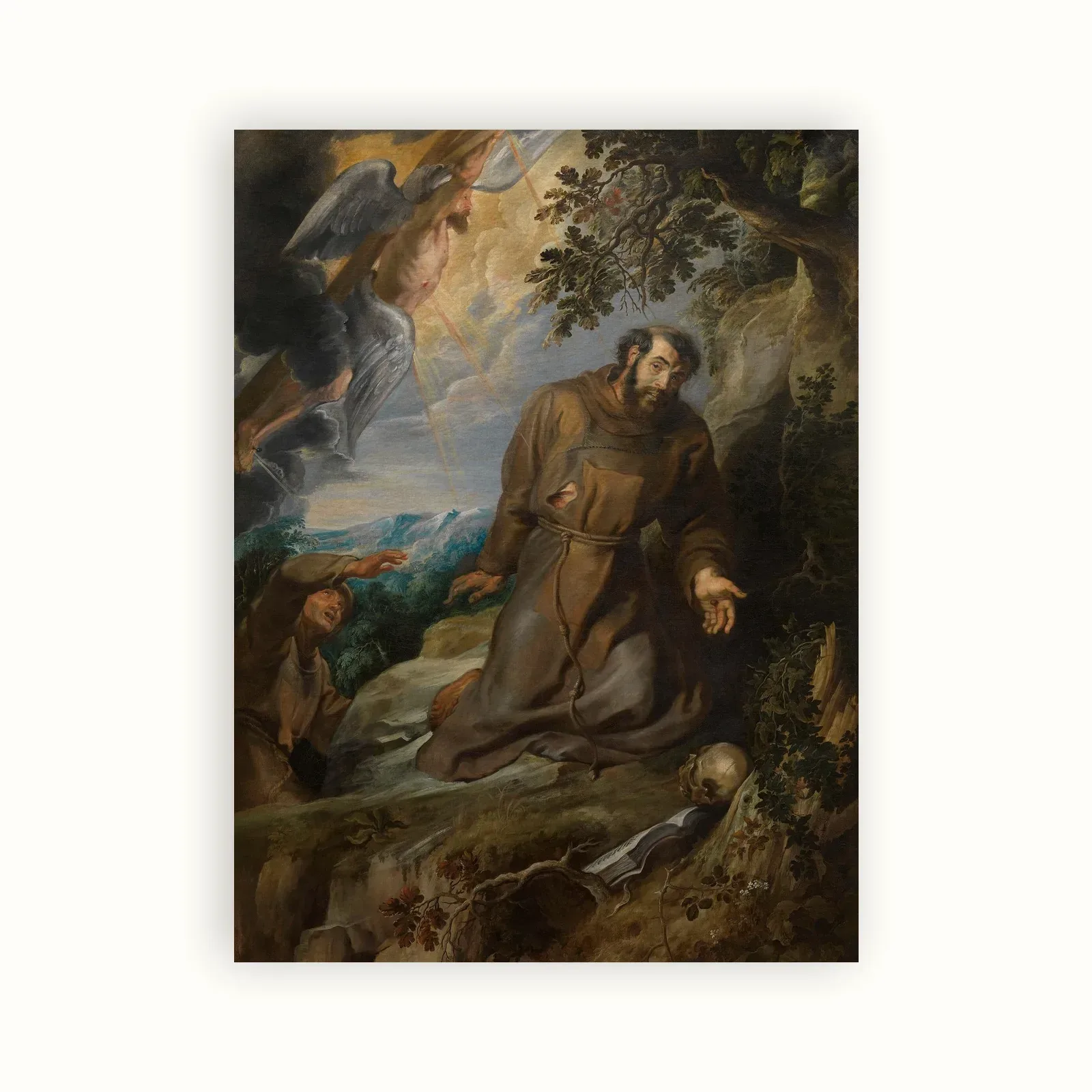 The stigmatisation of Saint Francis of Assisi by Peter Paul Rubens, c. 1633: as a fine art print