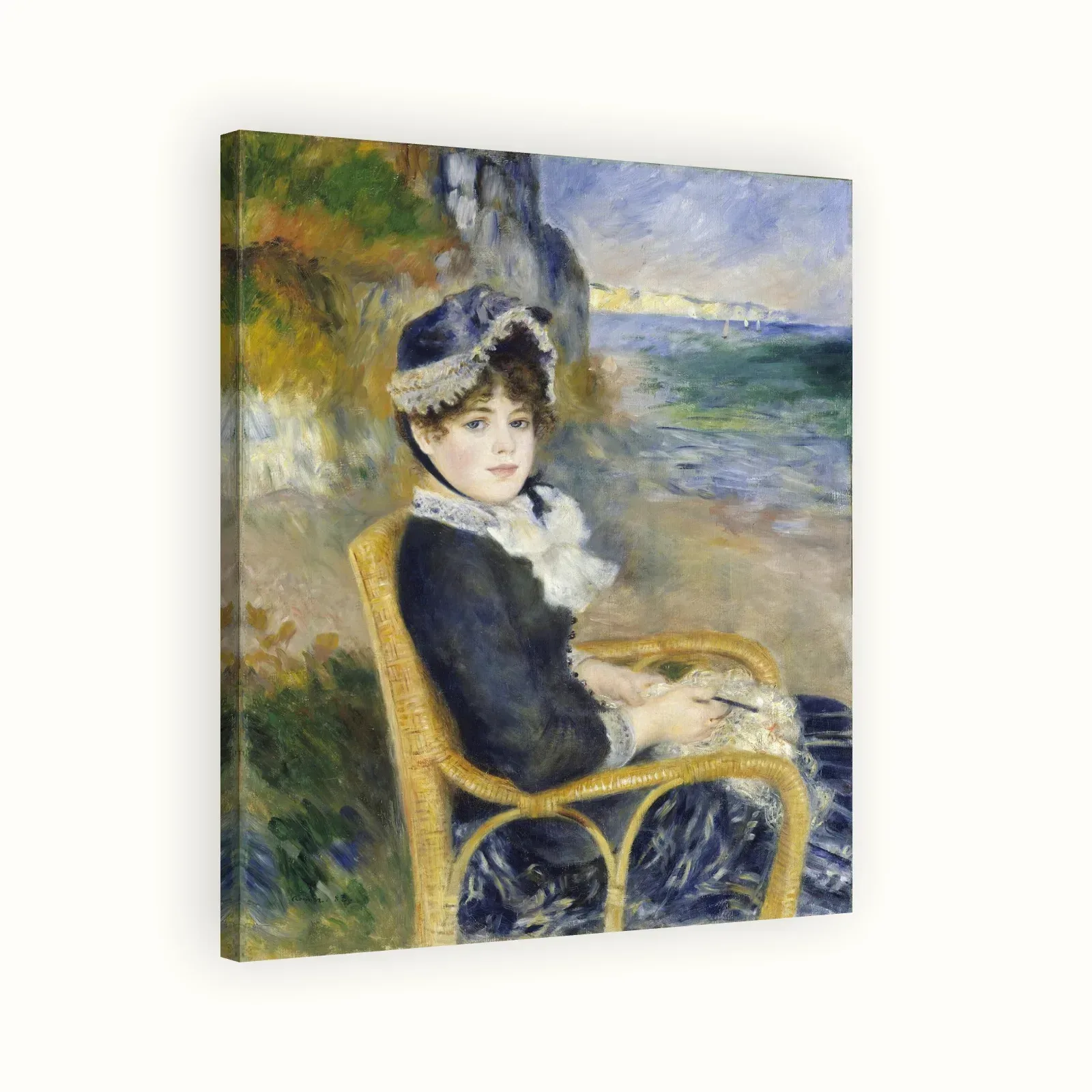 By the Seashore by Pierre-Auguste Renoir, 1883: Stretched canvas
