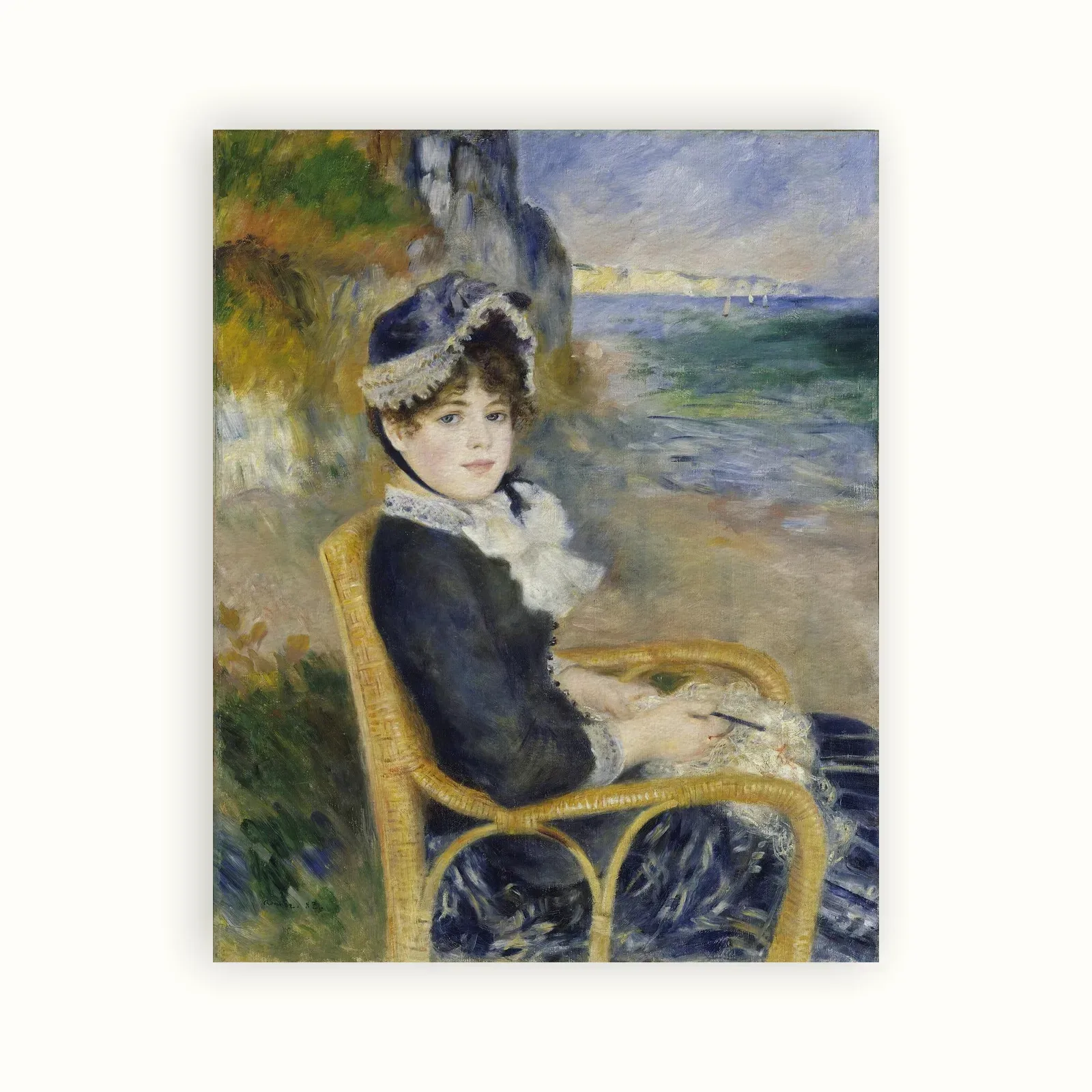 By the Seashore by Pierre-Auguste Renoir, 1883: as a fine art print
