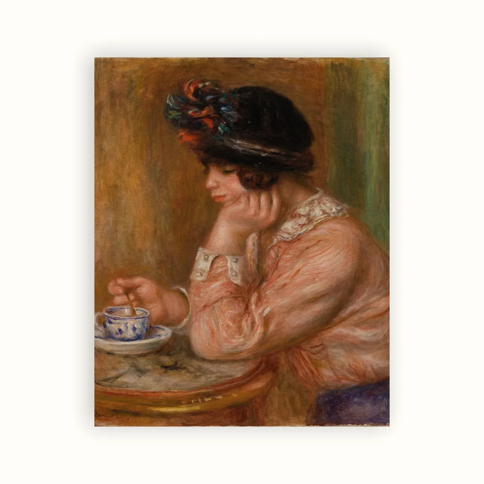 Cup of Chocolate (La Tasse de chocolat) by Pierre-Auguste Renoir, c. 1914: as a fine art print