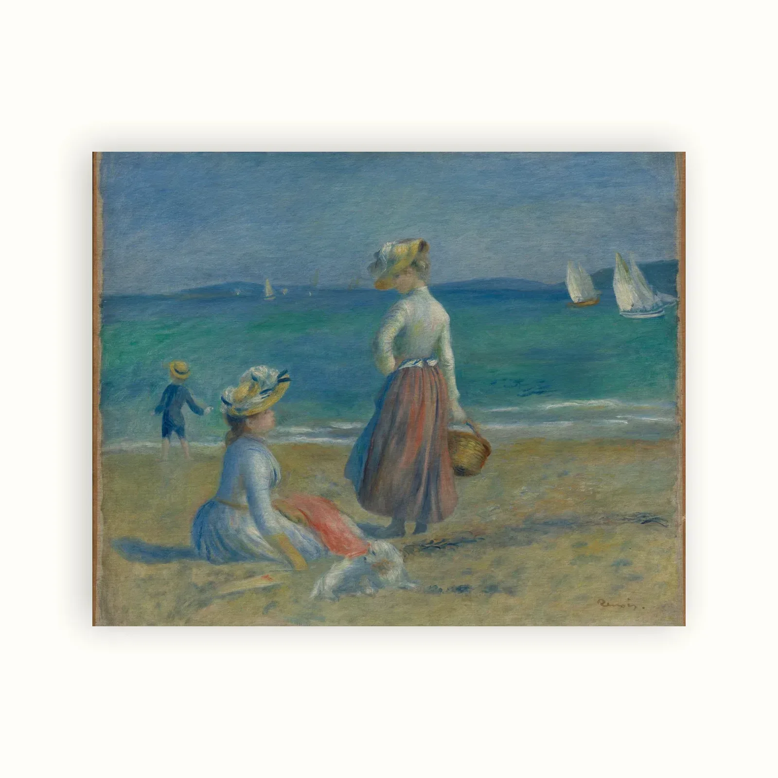 Figures on the Beach by Pierre-Auguste Renoir, 1890: as a fine art print