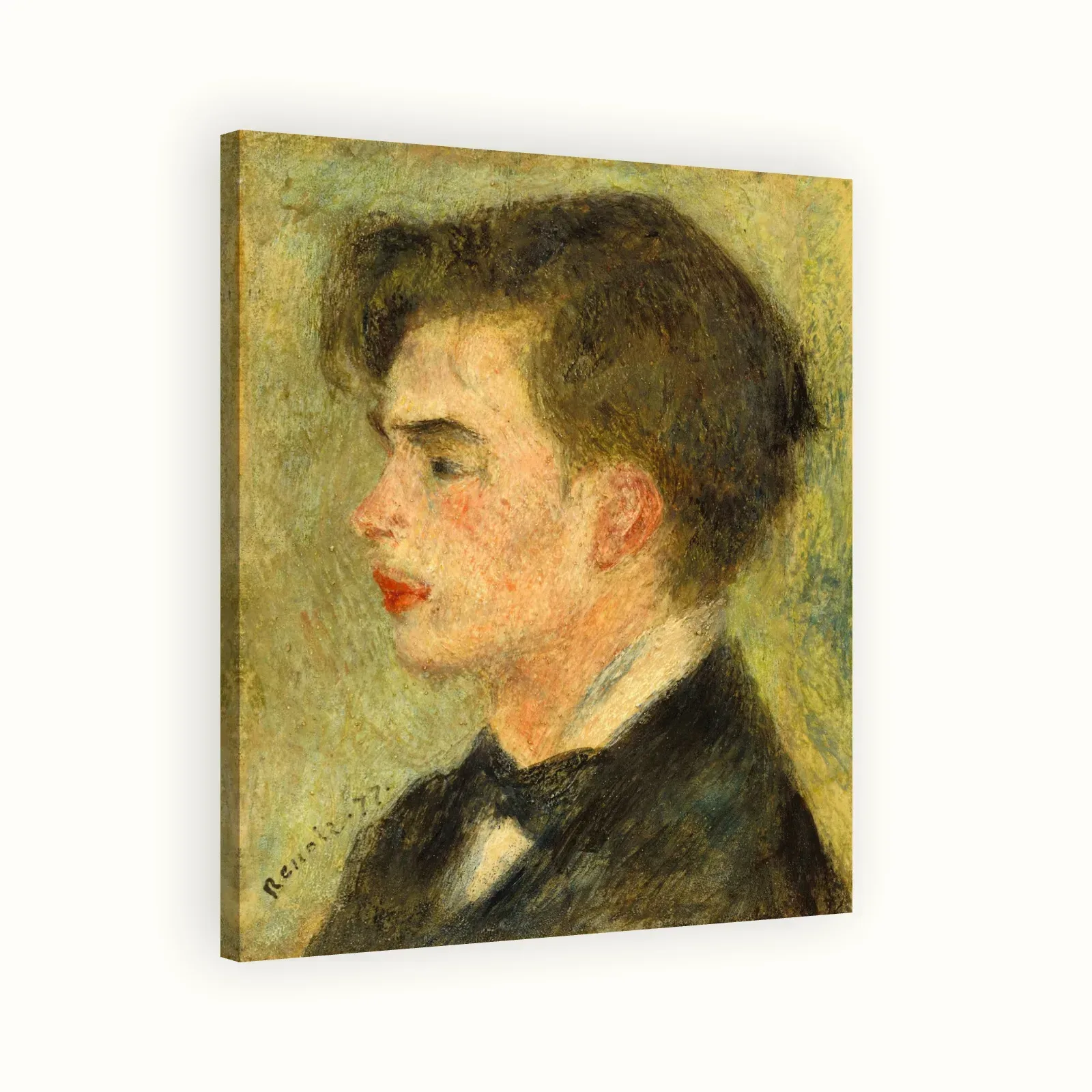 Georges Rivière by Pierre-Auguste Renoir, 1877: Stretched canvas