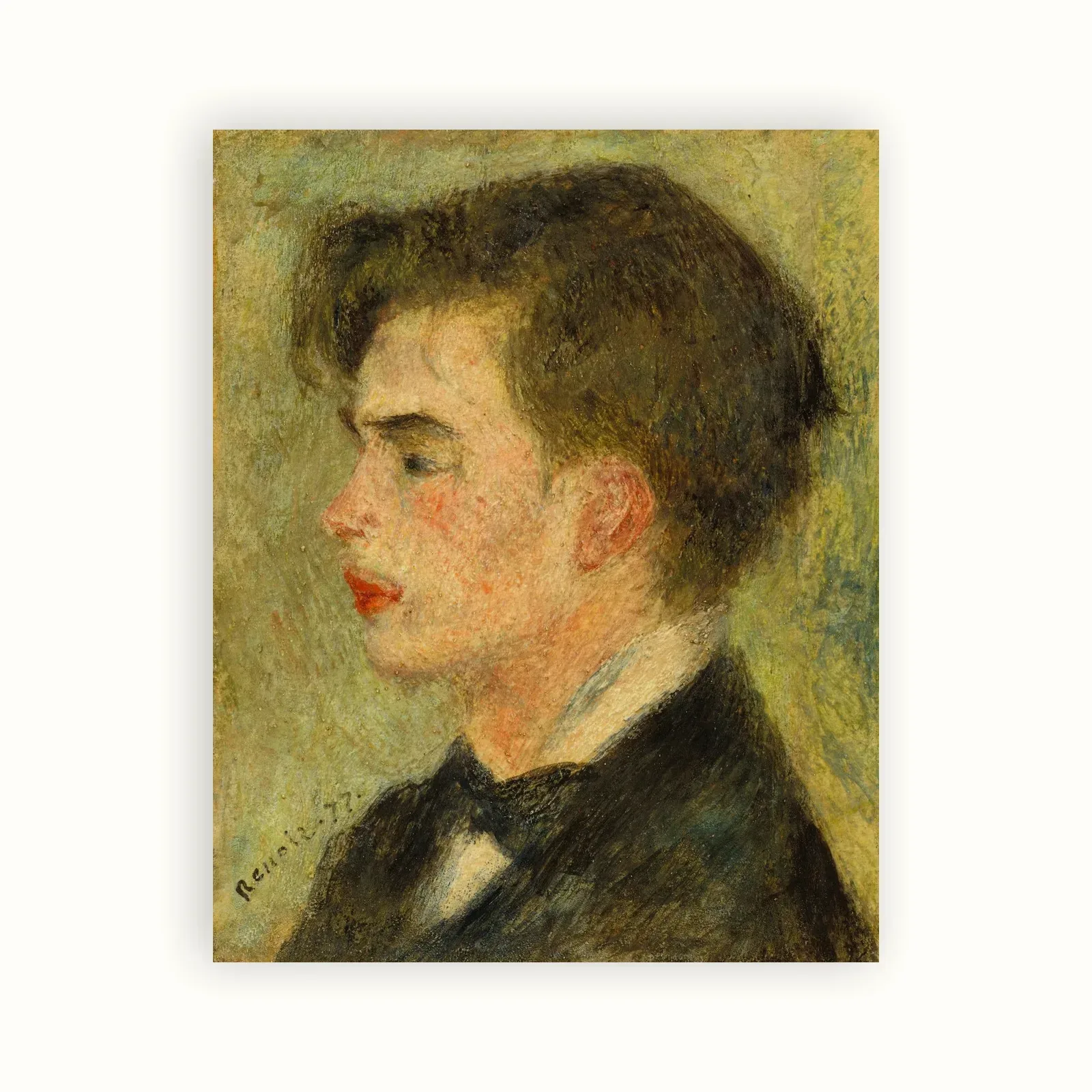 Georges Rivière by Pierre-Auguste Renoir, 1877: as a fine art print