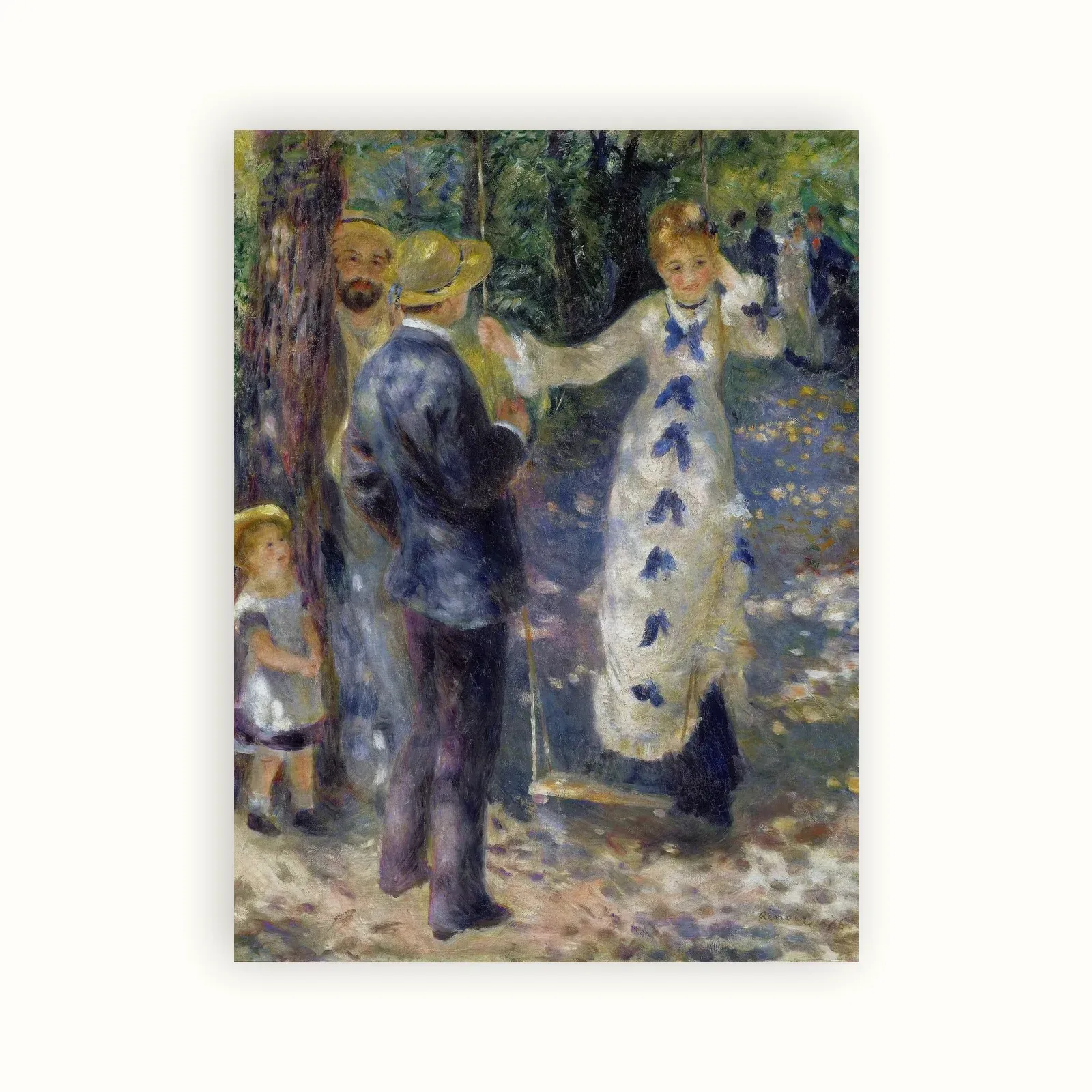 La Balançoire by Pierre-Auguste Renoir, 1876: as a fine art print