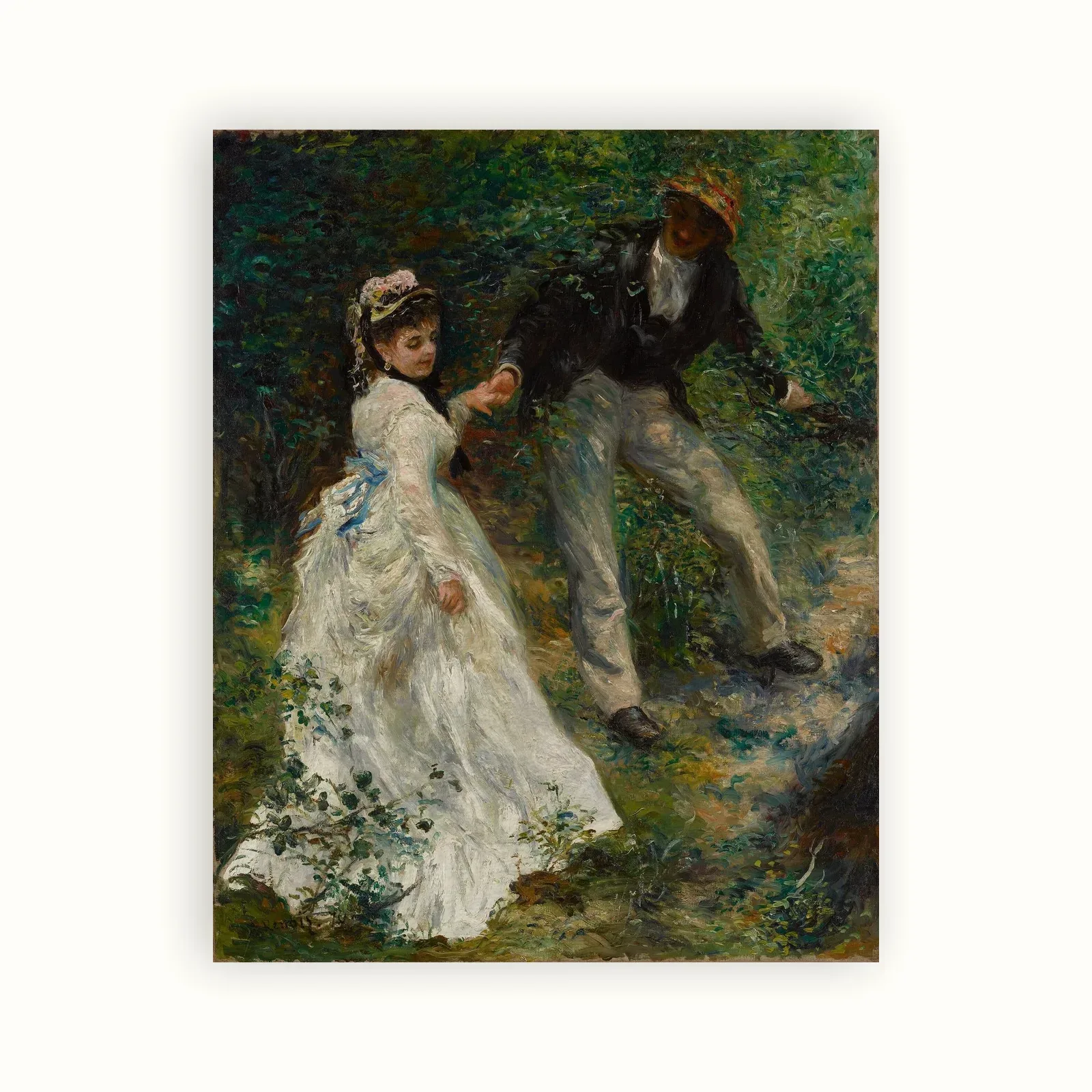 La Promenade by Pierre-Auguste Renoir, 1870: as a fine art print