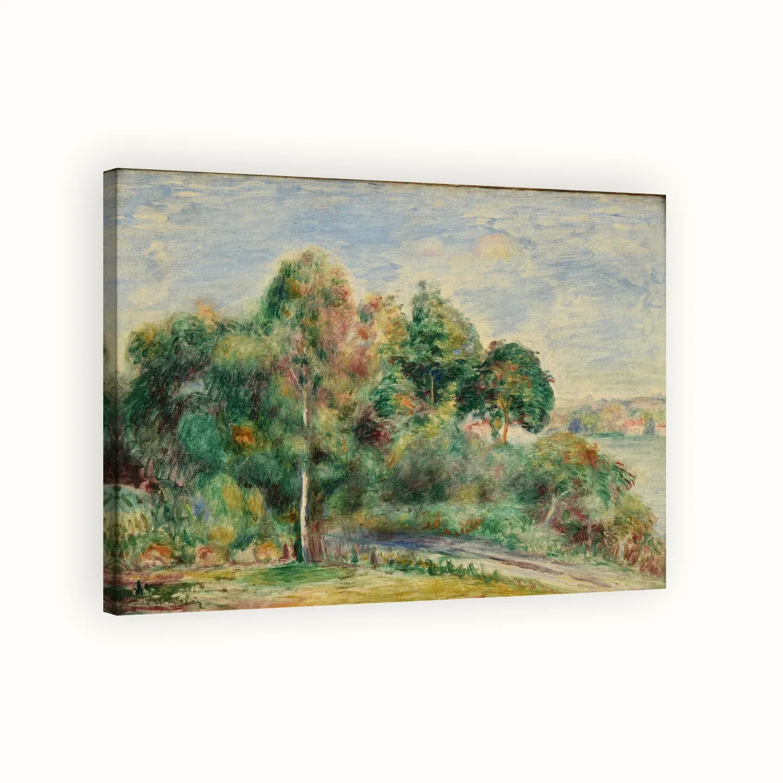 Landscape by Pierre-Auguste Renoir, c. 1890: Stretched canvas