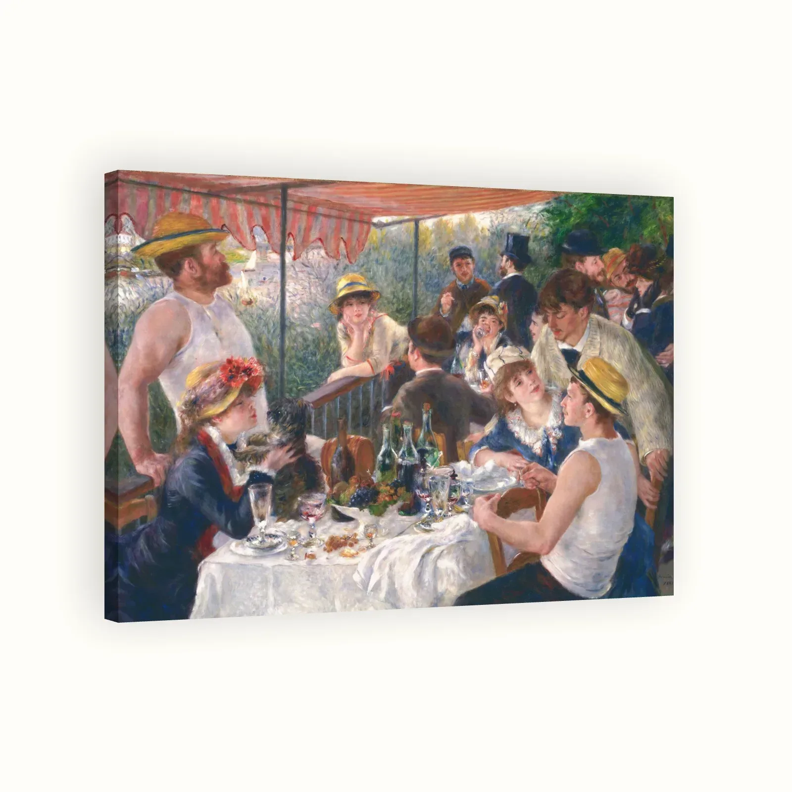 Luncheon of the Boating Party by Pierre-Auguste Renoir, 1880–1881: Stretched canvas