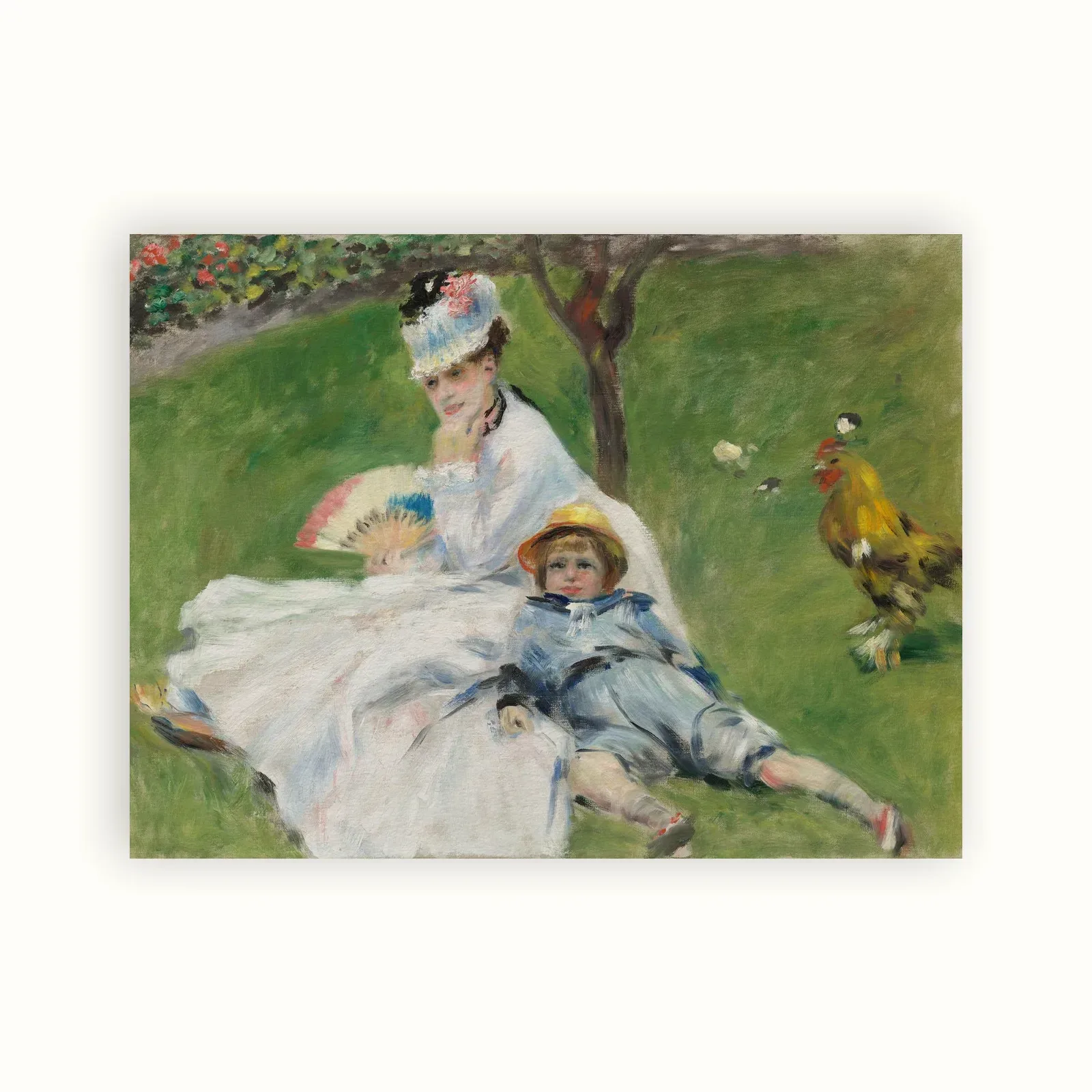 Madame Monet and Her Son by Pierre-Auguste Renoir, 1874: as a fine art print