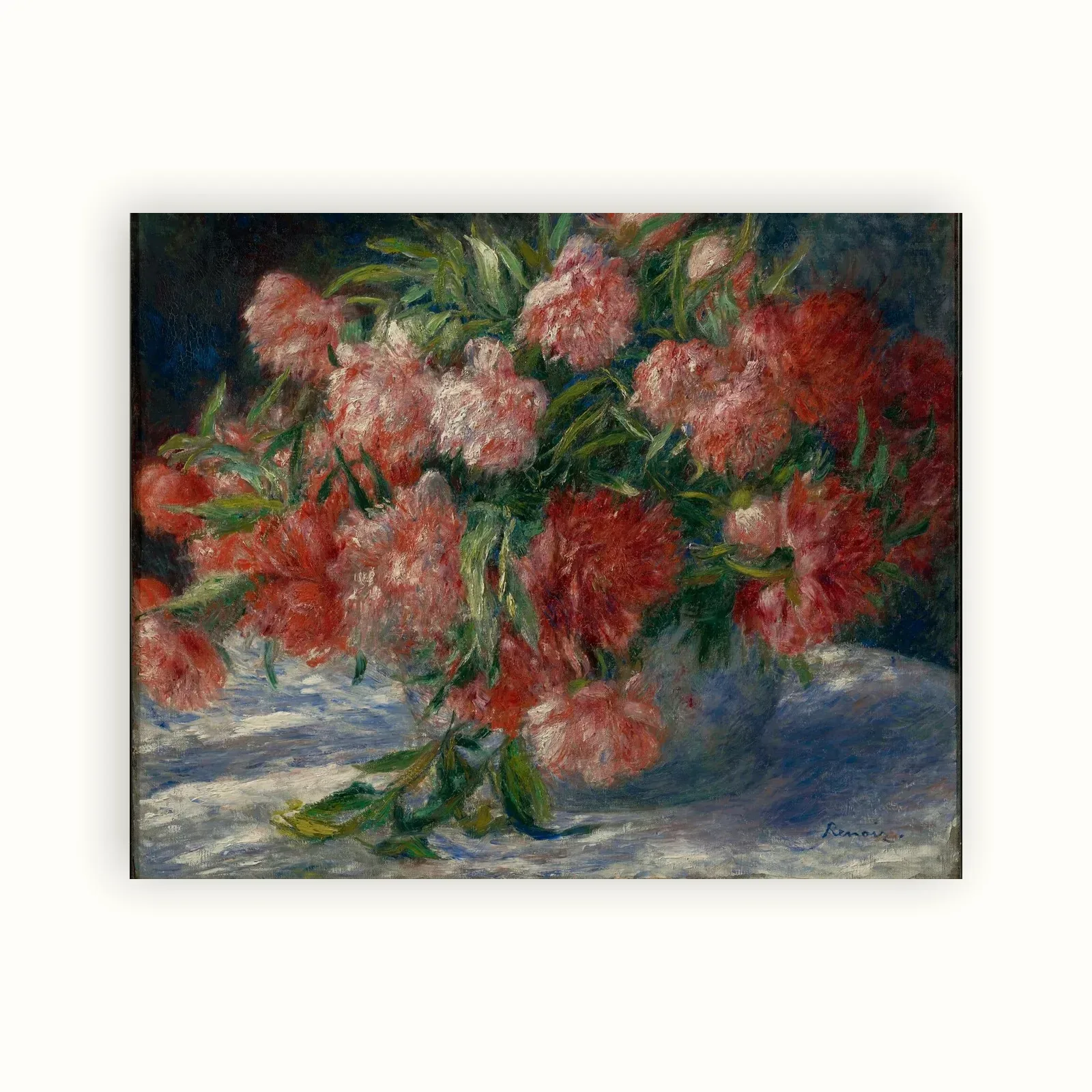 Peonies by Pierre-Auguste Renoir, c. 1880: as a fine art print