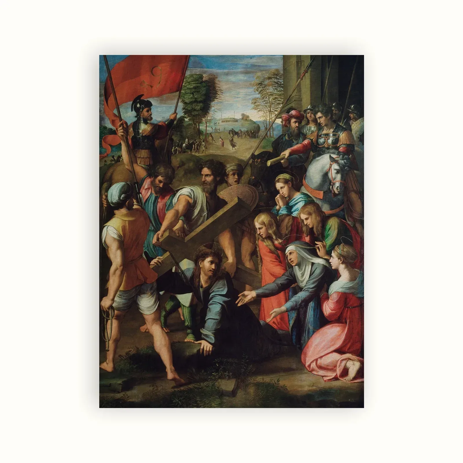 Christ Falling on the Way to Calvary by Raphael, 1515–1516: as a fine art print