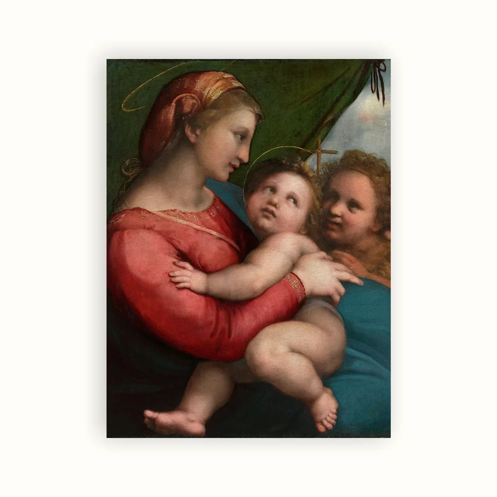 Madonna della tenda by Raphael, 1513–1514: as a fine art print