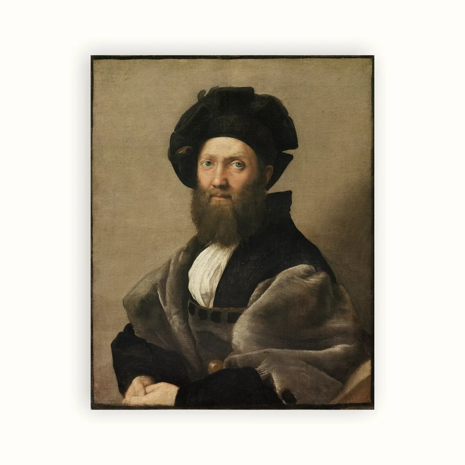 Portrait of Baldassare Castiglione by Raphael, 1514–1515: as a fine art print