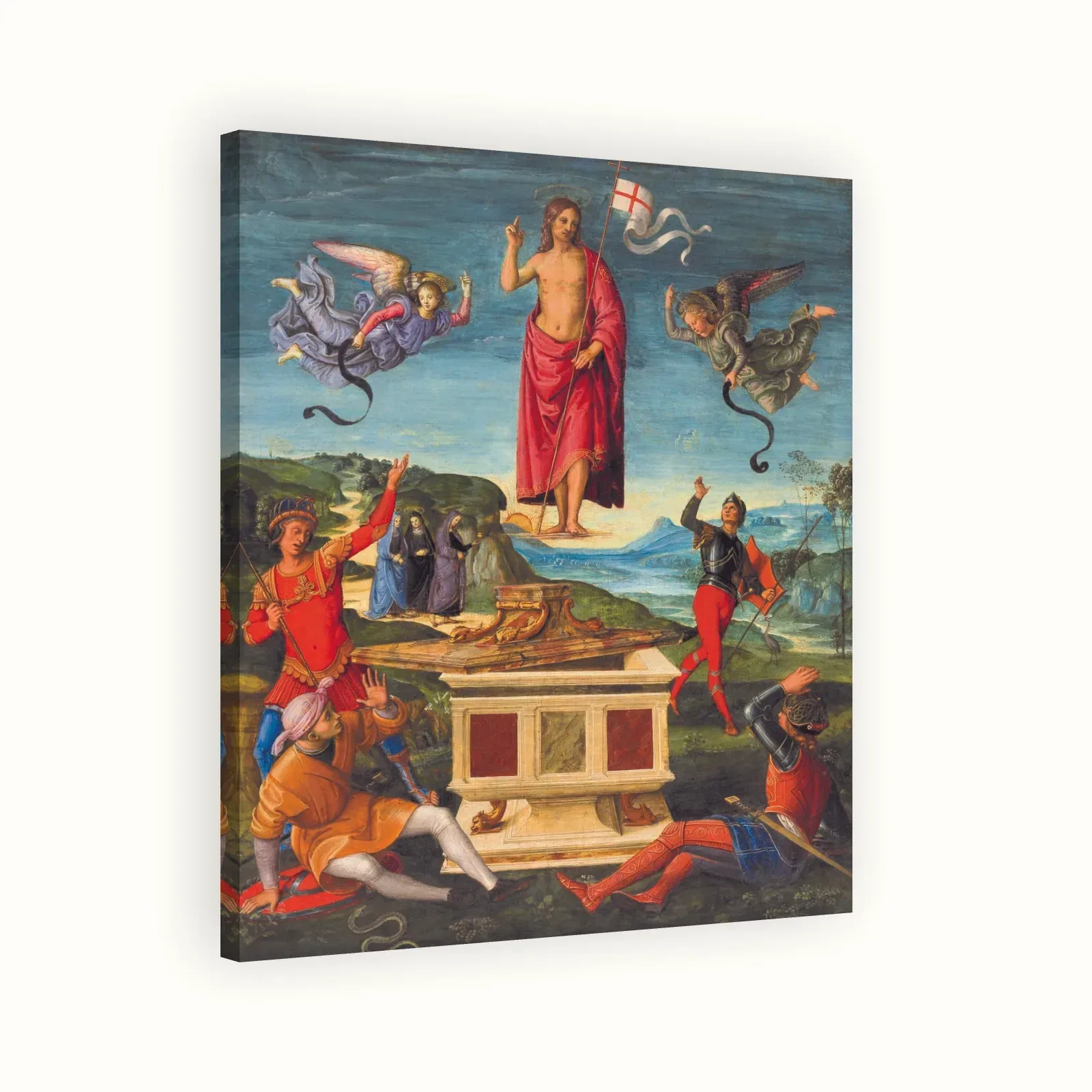 Resurrection of Christ by Raphael, 1499–1502: Stretched canvas
