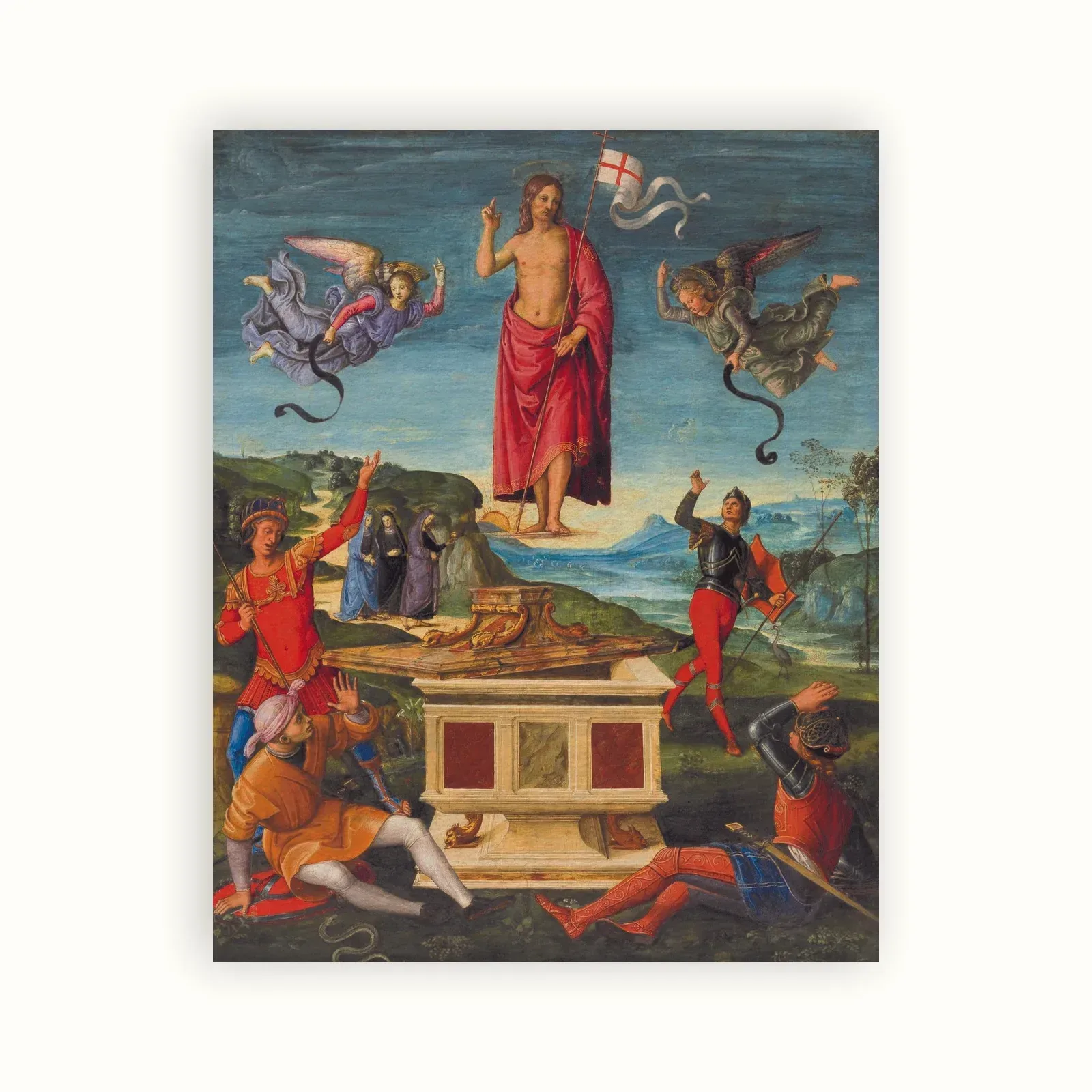 Resurrection of Christ by Raphael, 1499–1502: as a fine art print