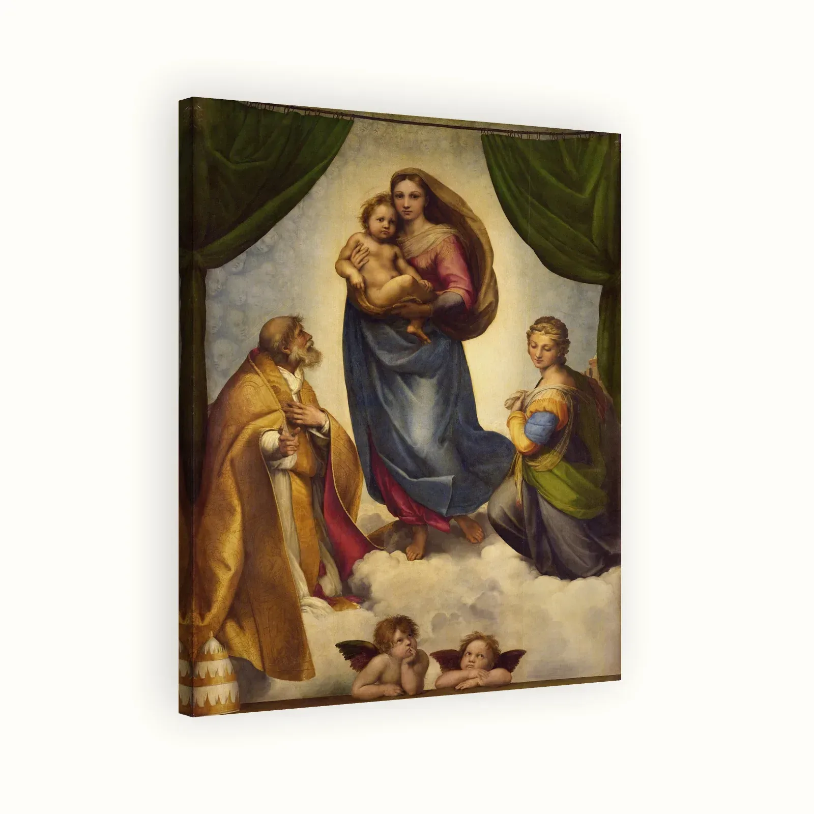 Sistine Madonna by Raphael, c. 1512–1513: Stretched canvas