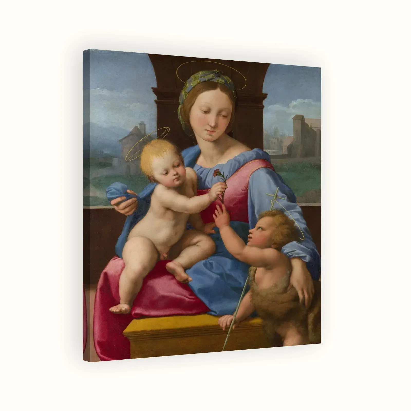 The Garvagh Madonna by Raphael, 1500s: Stretched canvas