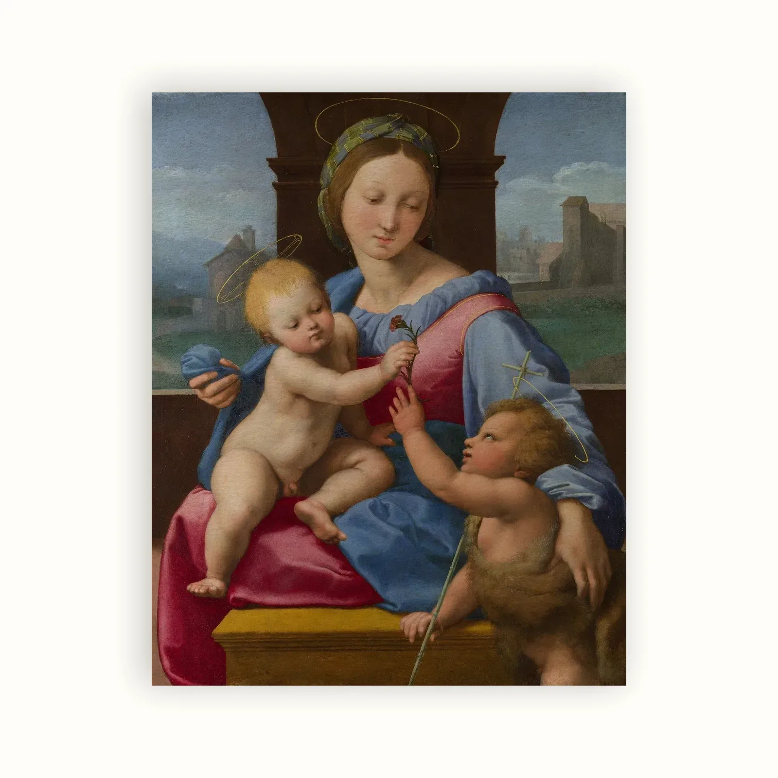 The Garvagh Madonna by Raphael, 1500s: as a fine art print