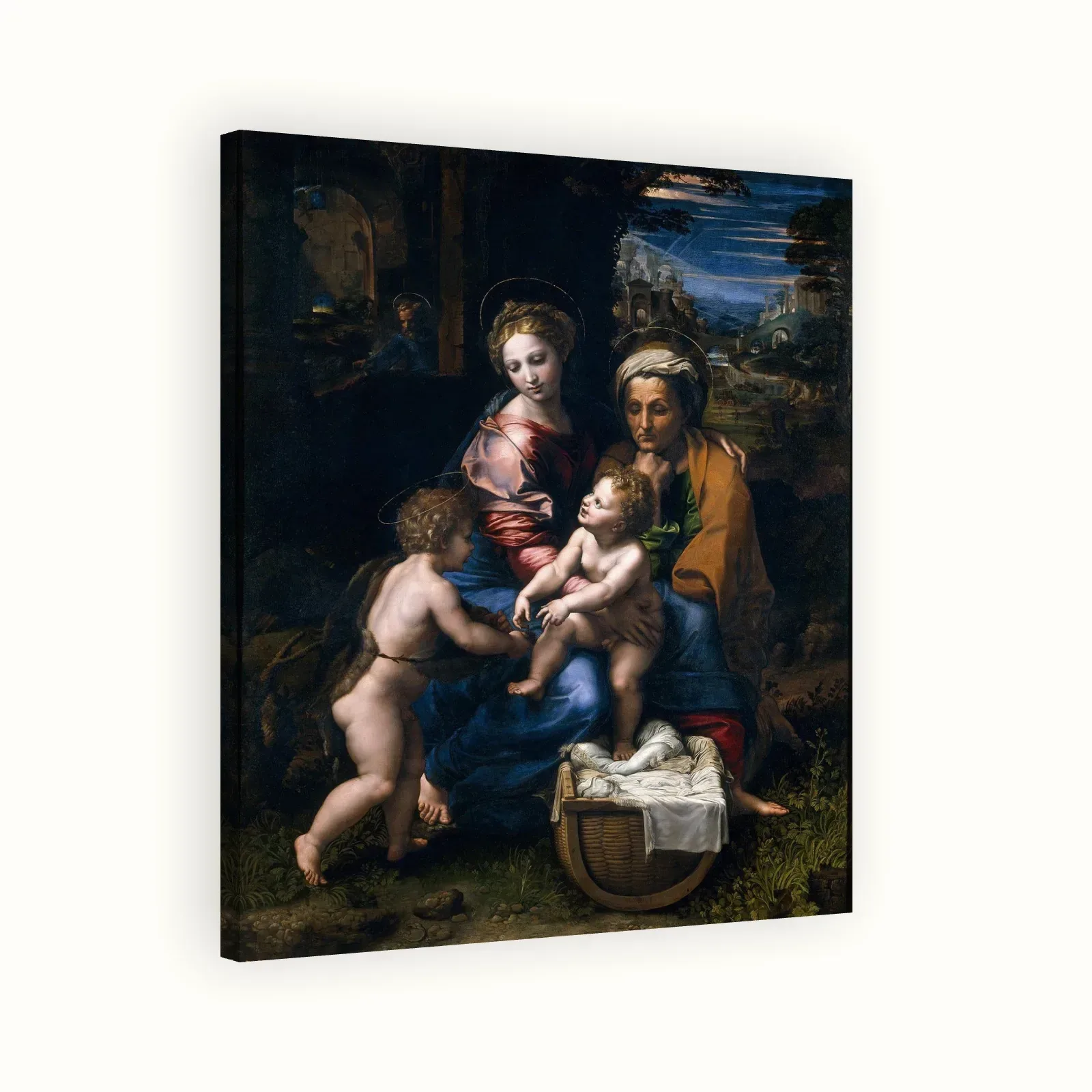 The Holy Family by Raphael, c. 1518: Stretched canvas