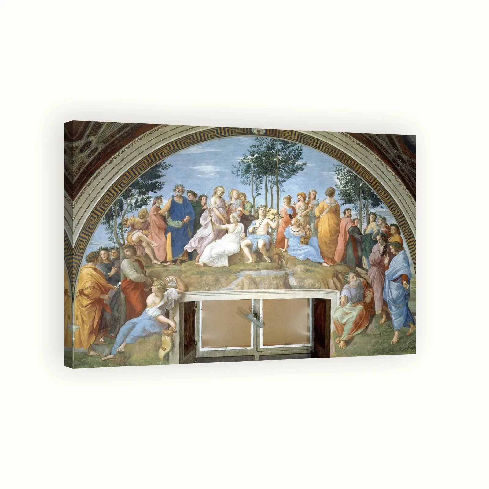 The Parnassus by Raphael, 1509–1511: Stretched canvas