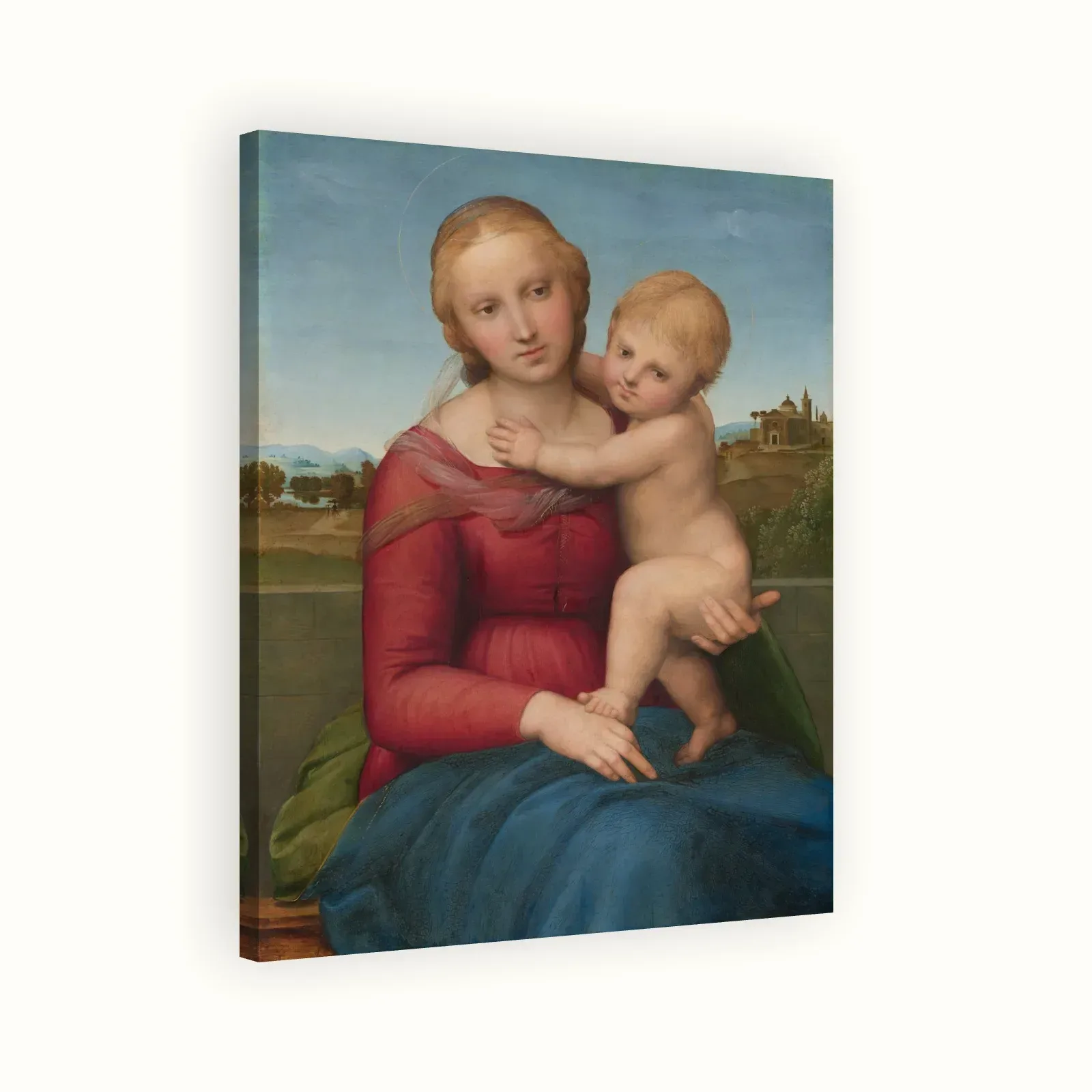 The Small Cowper Madonna by Raphael, c. 1505: Stretched canvas