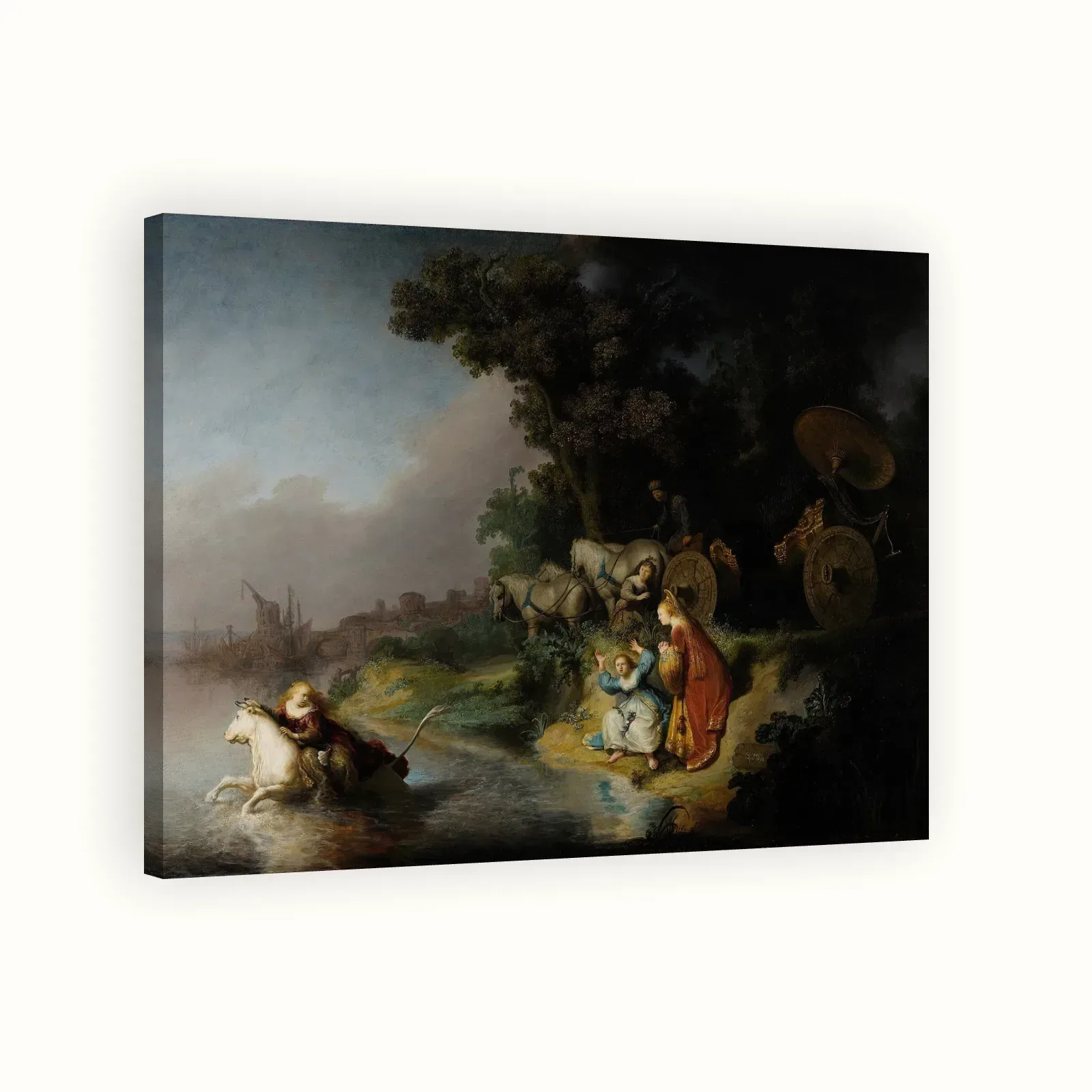 The Abduction of Europa by Rembrandt, 1632: Stretched canvas