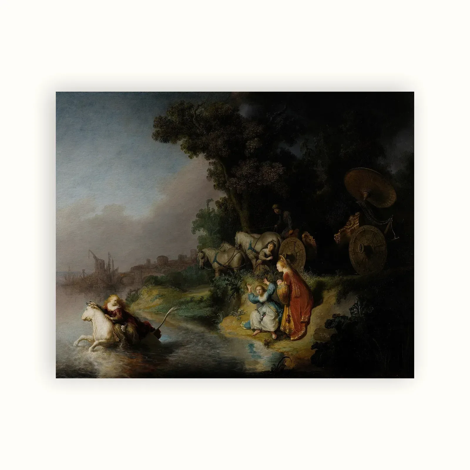 The Abduction of Europa by Rembrandt, 1632: as a fine art print