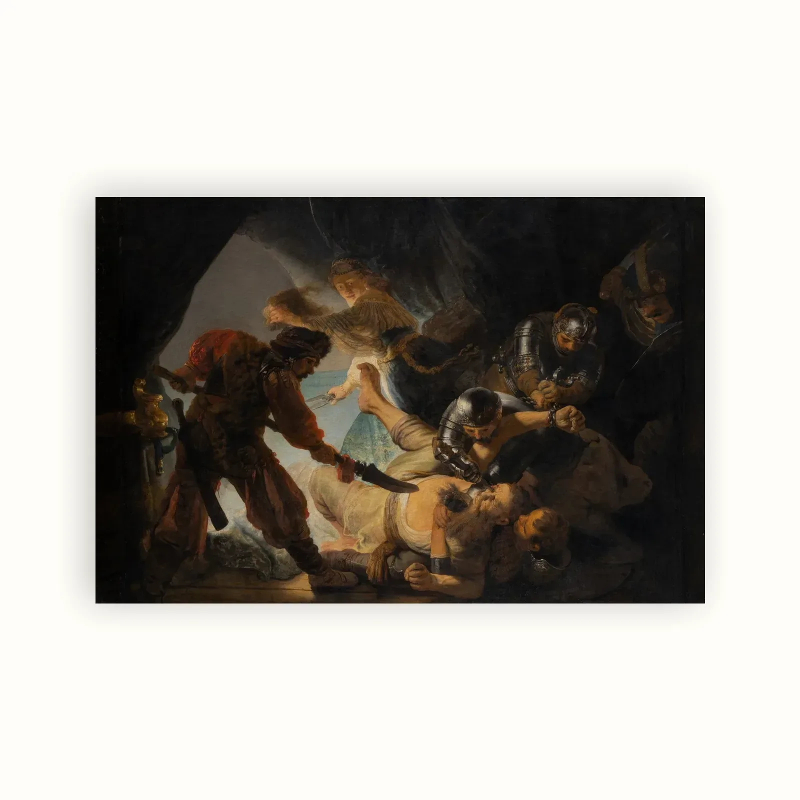 The Blinding of Samson by Rembrandt, 1636: as a fine art print
