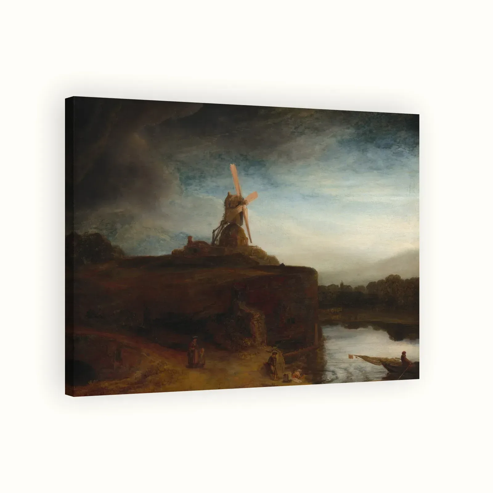 The Mill by Rembrandt, 1645–1648: Stretched canvas
