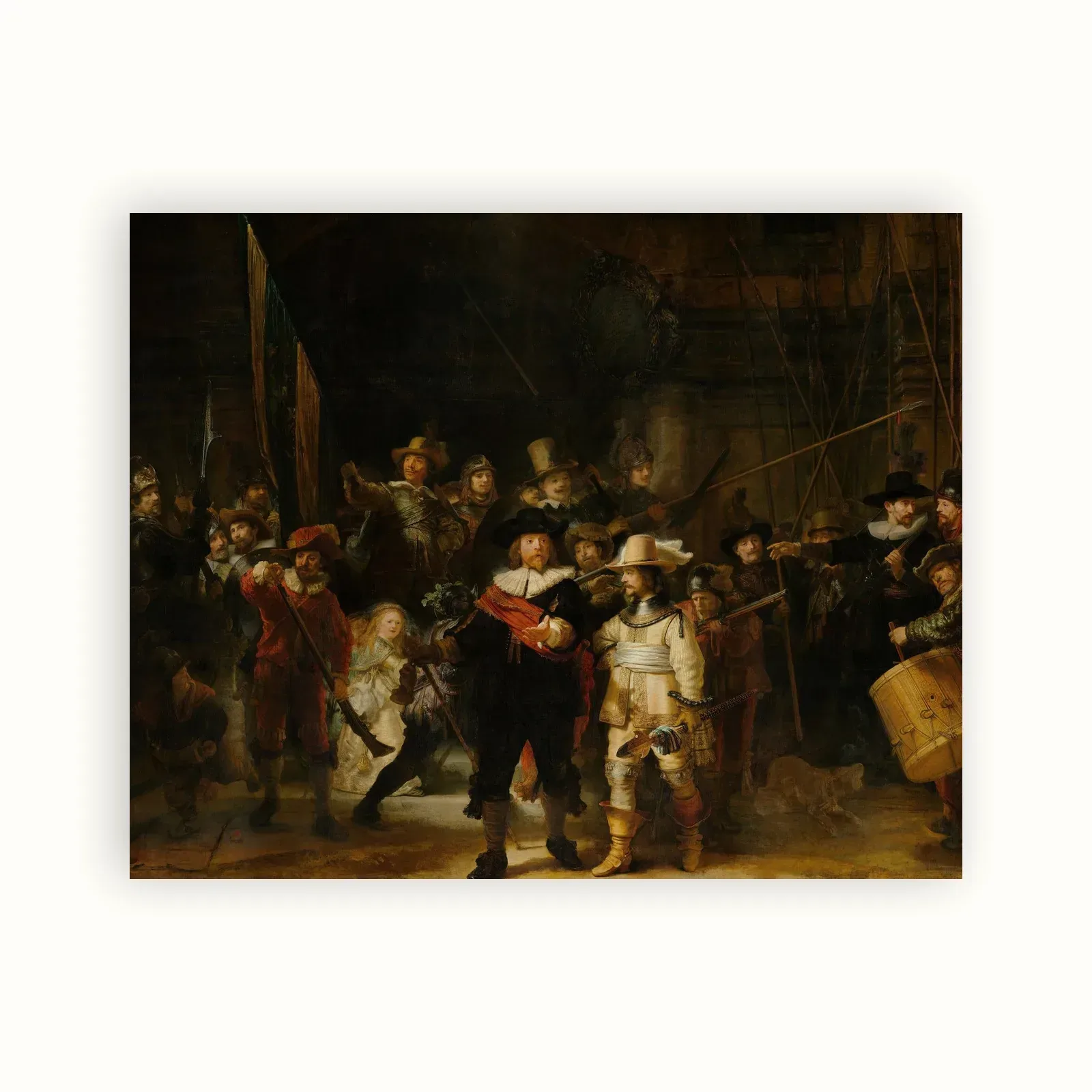 The Night Watch by Rembrandt, 1642: as a fine art print