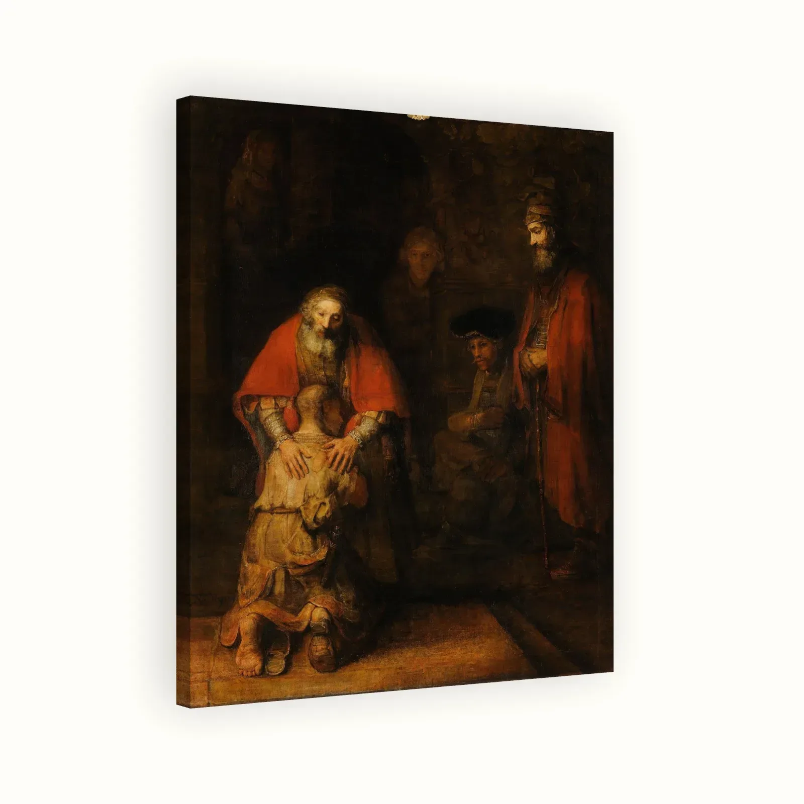 The Return of the Prodigal Son by Rembrandt, c. 1668: Stretched canvas