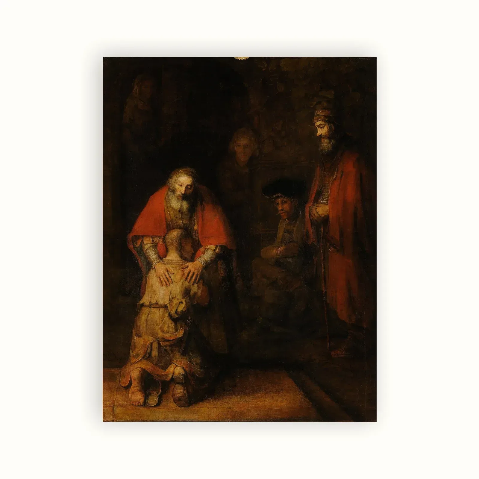 The Return of the Prodigal Son by Rembrandt, c. 1668: as a fine art print