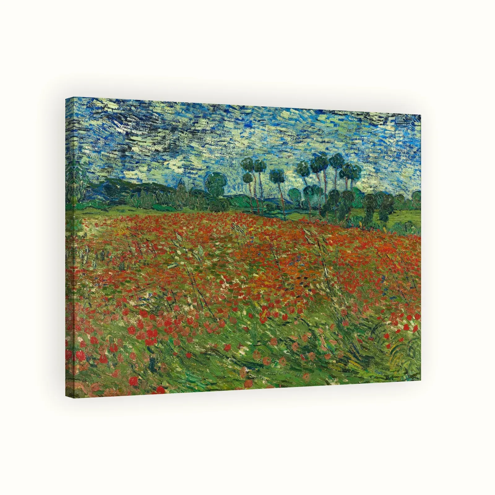 Poppy Field by Vincent van Gogh, 1890: Stretched canvas