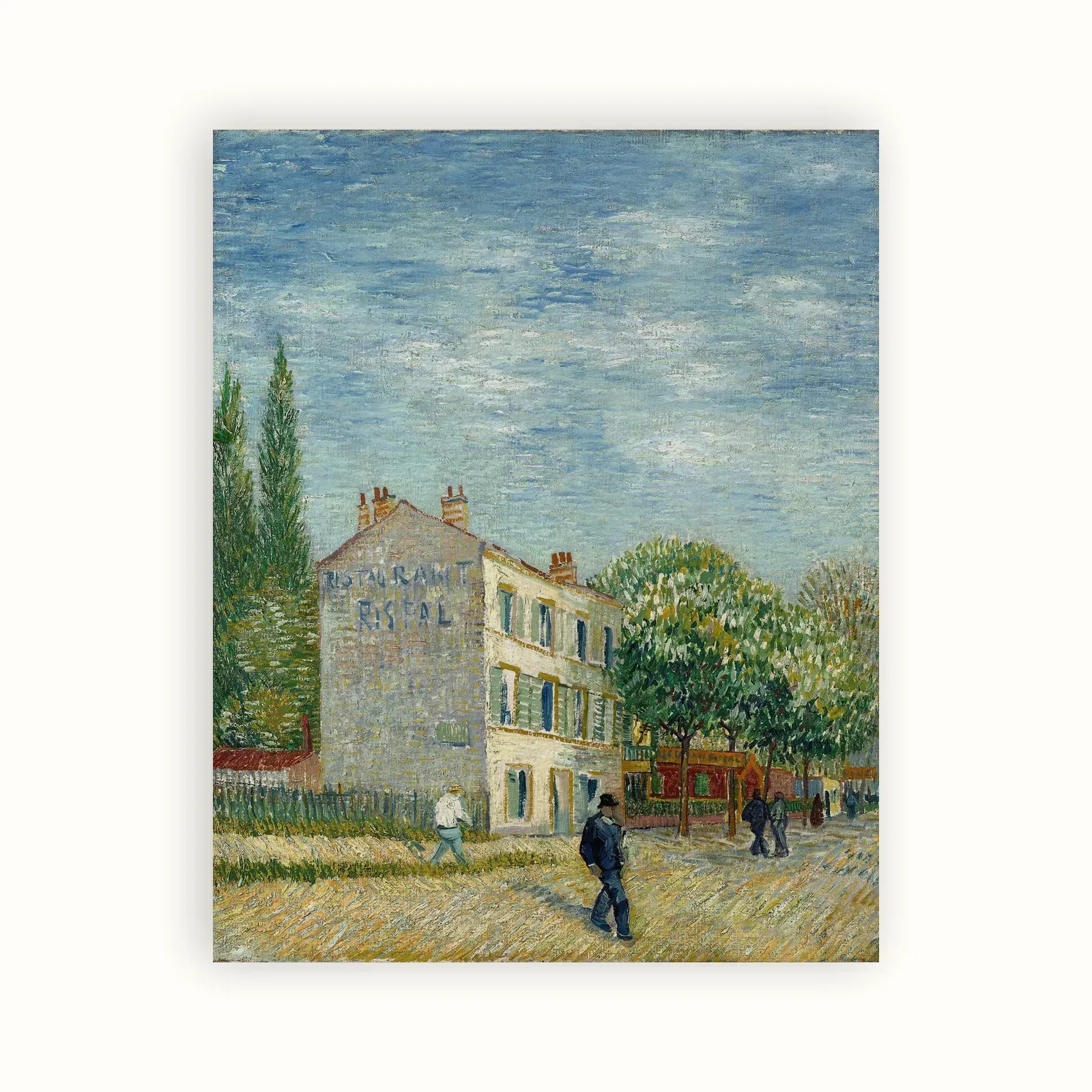 Restaurant Rispal at Asnières by Vincent van Gogh, 1887: as a fine art print