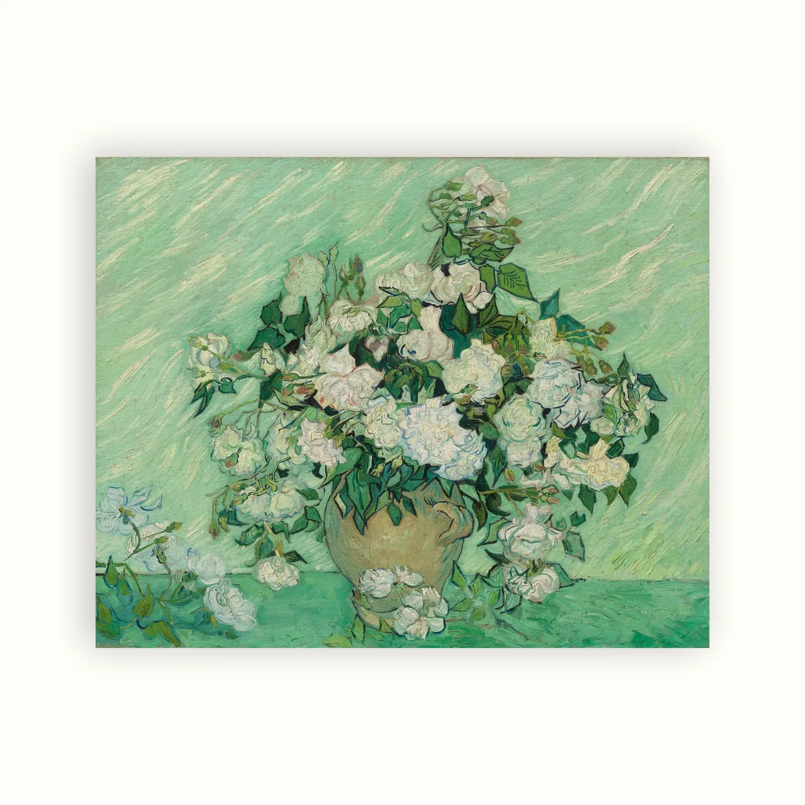 Roses by Vincent van Gogh, 1890: as a fine art print