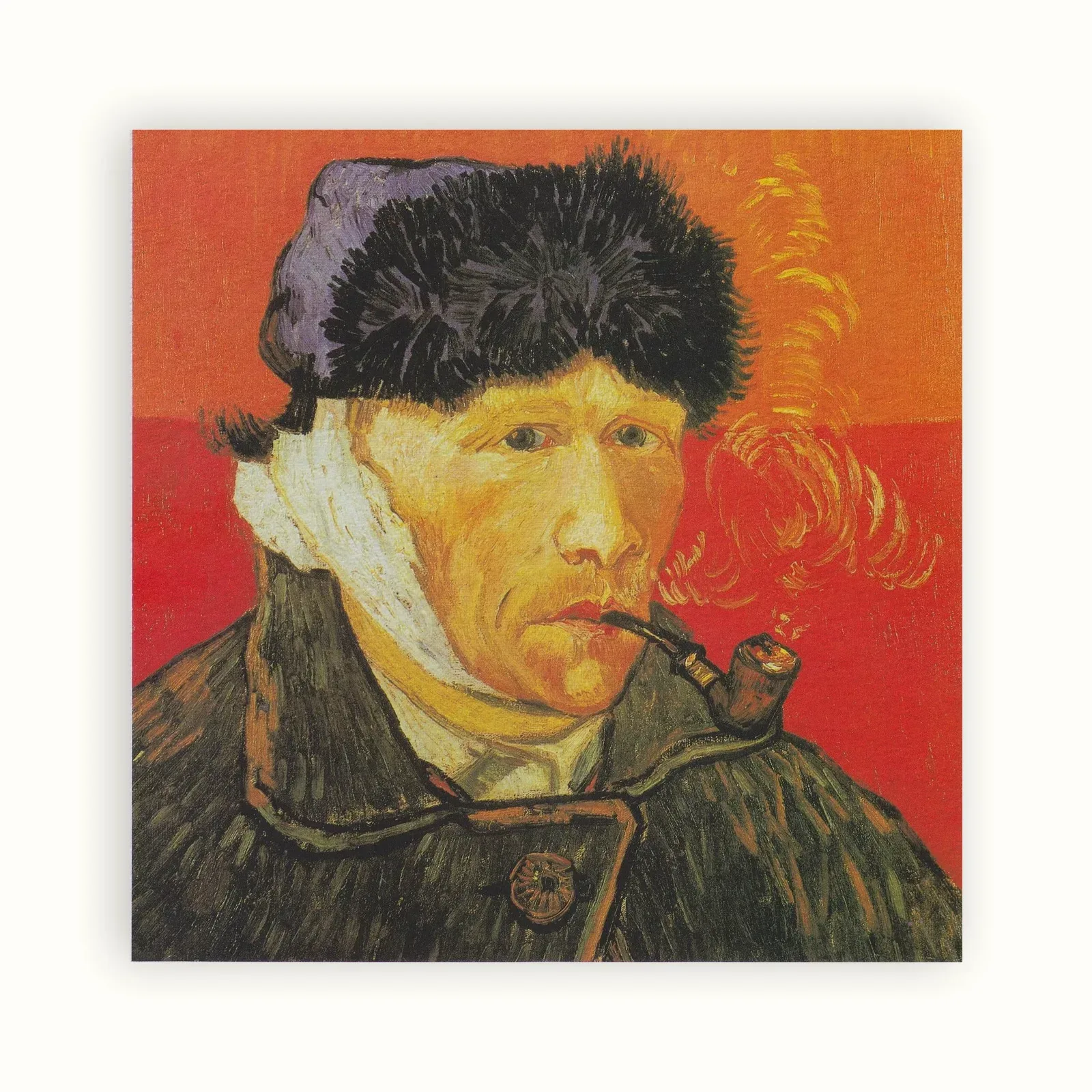 Self-Portrait With a Bandaged Ear by Vincent van Gogh, 1889: as a fine art print