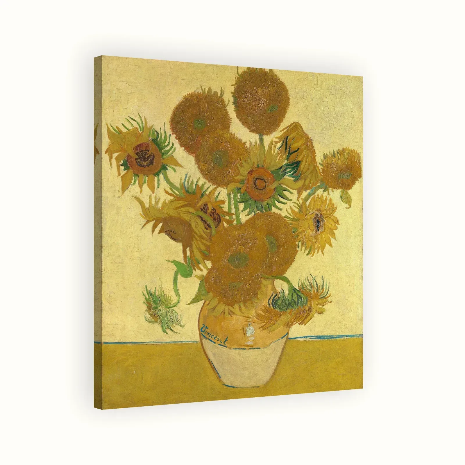 Sunflowers (Vase with Fifteen Sunflowers) by Vincent van Gogh, 1888: Stretched canvas