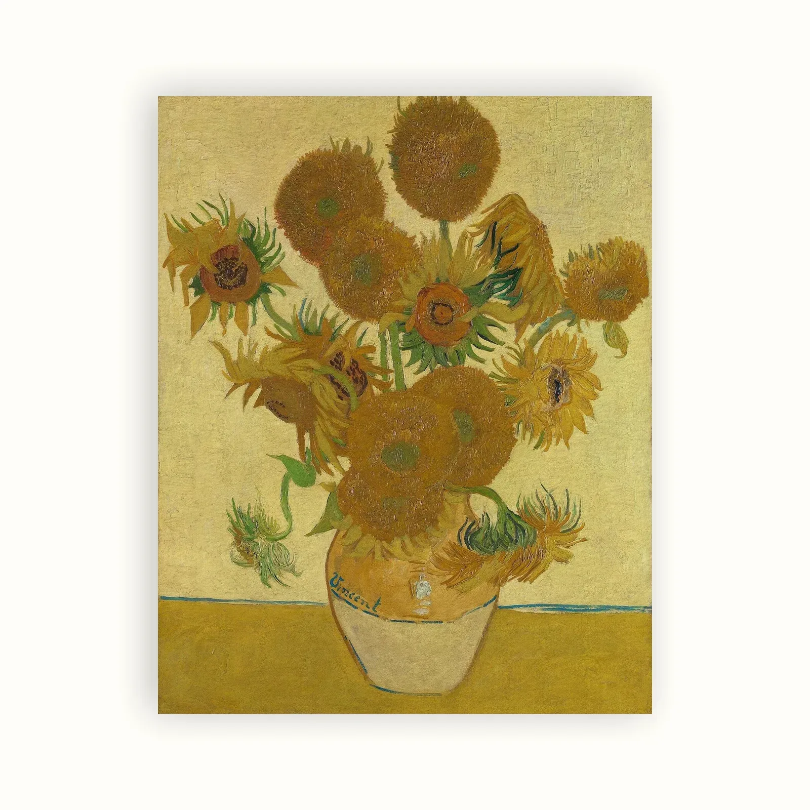 Sunflowers (Vase with Fifteen Sunflowers) by Vincent van Gogh, 1888: as a fine art print