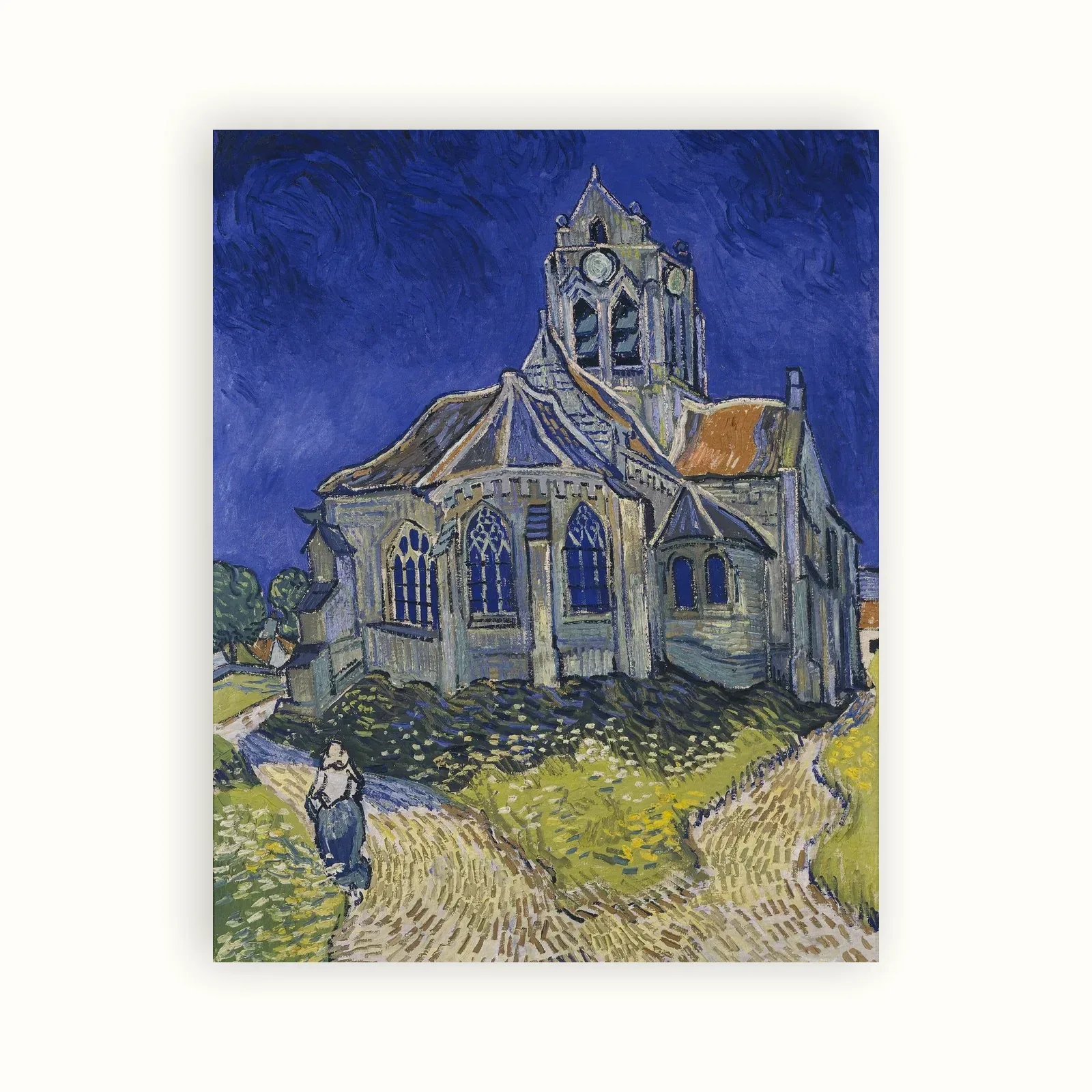 The Church at Auvers by Vincent van Gogh, 1890: as a fine art print