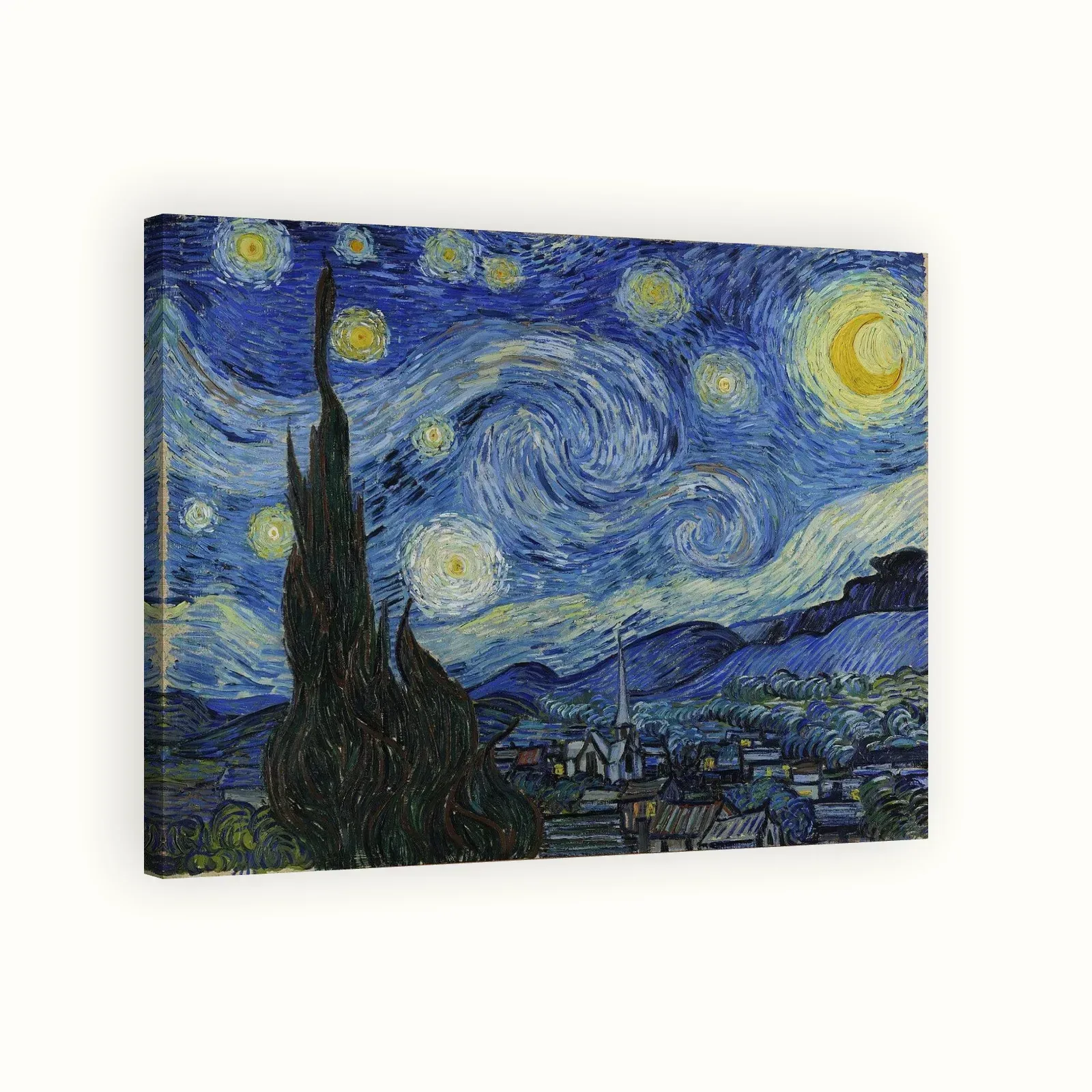 The Starry Night by Vincent van Gogh, 1889: Stretched canvas