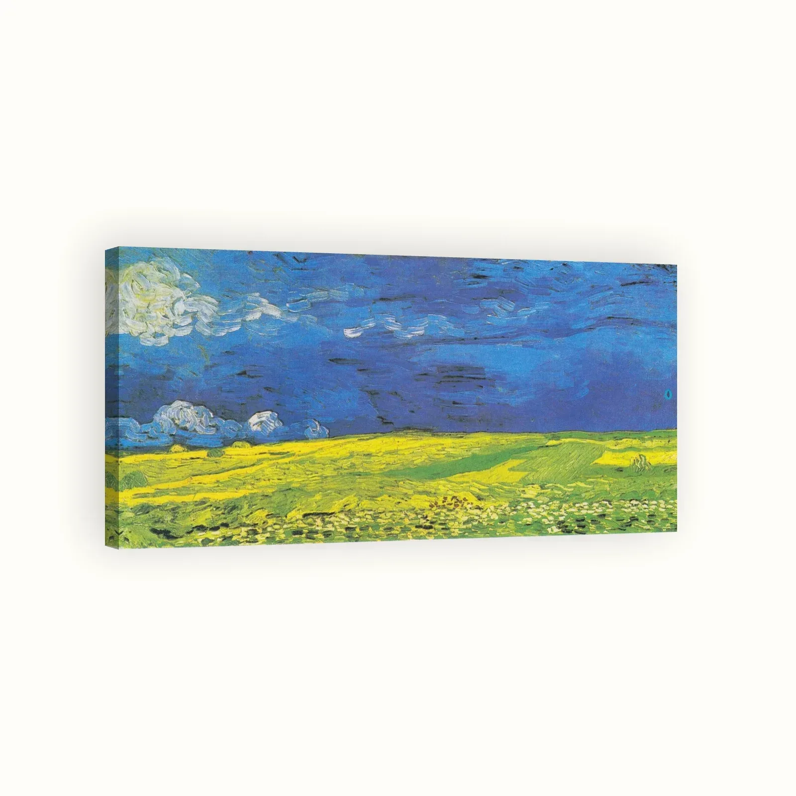 Wheatfield under Thunderclouds by Vincent van Gogh, 1890: Stretched canvas