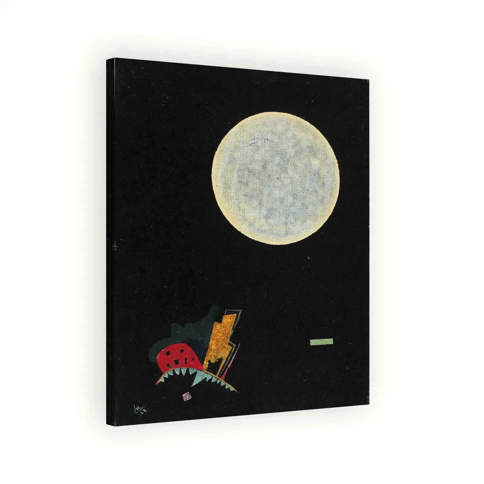 A Circle (A) by Wassily Kandinsky, 1928: Stretched canvas