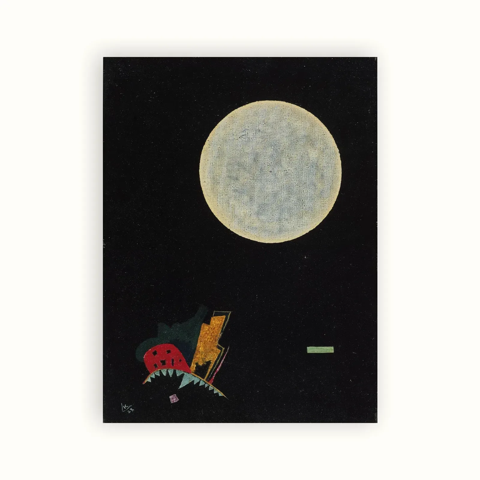 A Circle (A) by Wassily Kandinsky, 1928: as a fine art print