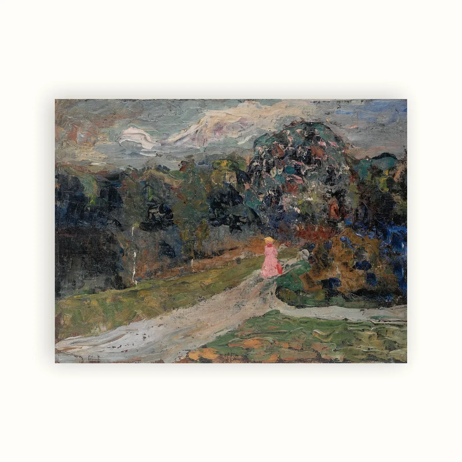 Dusk in an English Garden, Munich by Wassily Kandinsky, c. 1901: as a fine art print