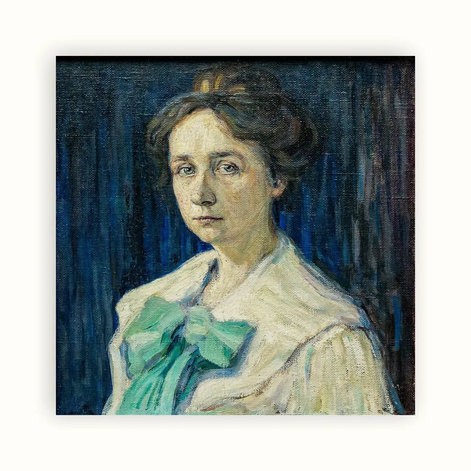 Gabriele Münter by Wassily Kandinsky, 1905: as a fine art print