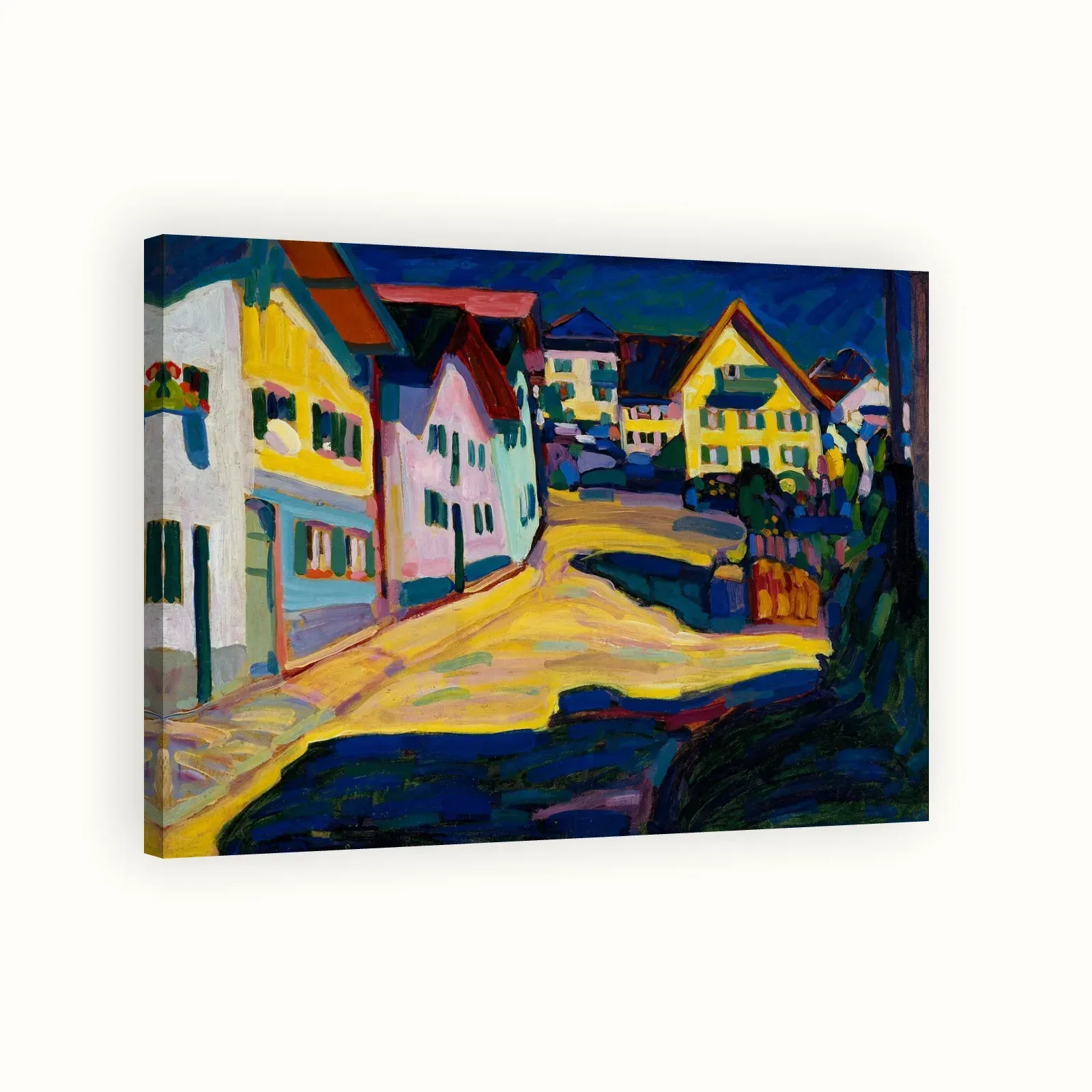 Murnau, Burggrabenstrasse 1, 1908 by Wassily Kandinsky, 1908: Stretched canvas