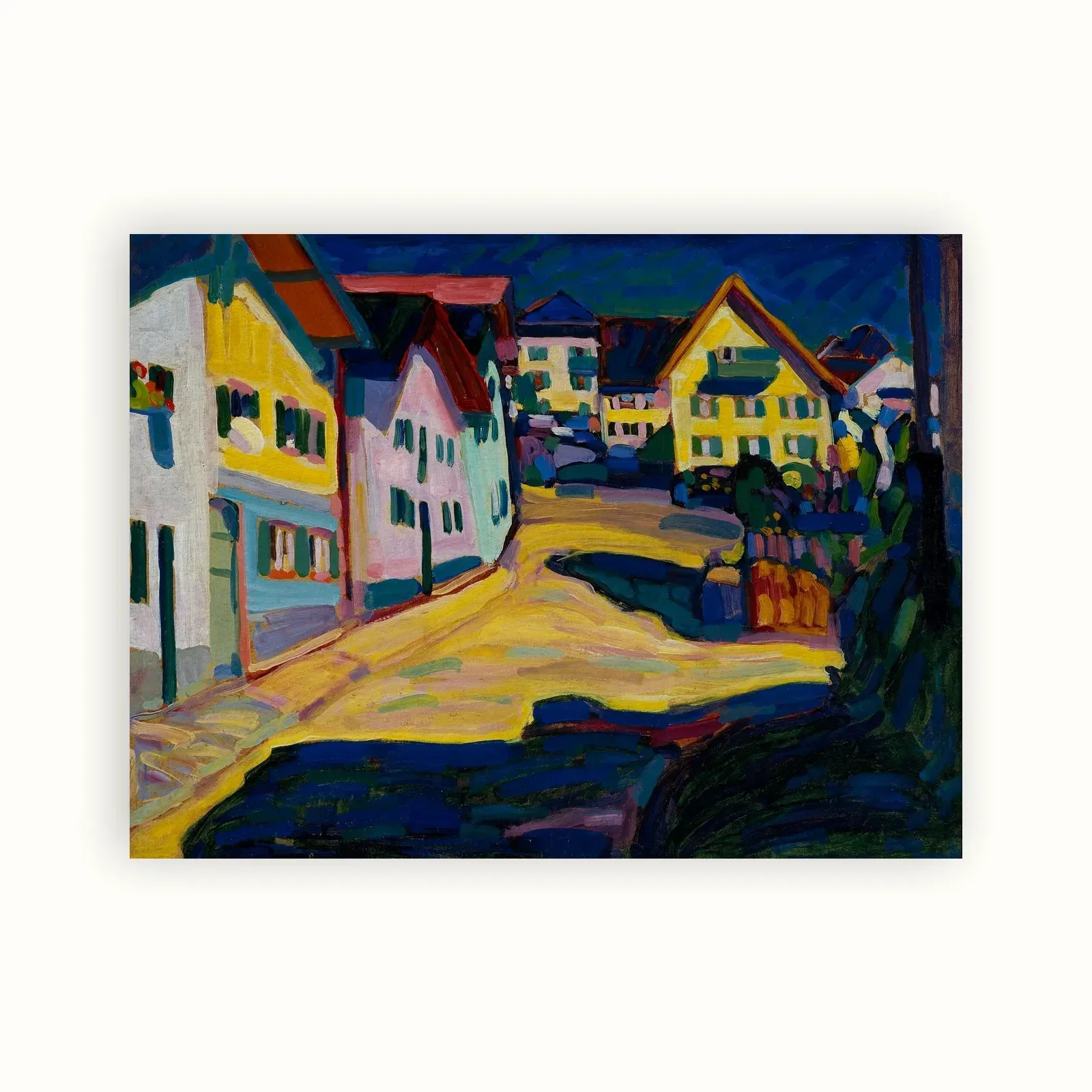 Murnau, Burggrabenstrasse 1, 1908 by Wassily Kandinsky, 1908: as a fine art print