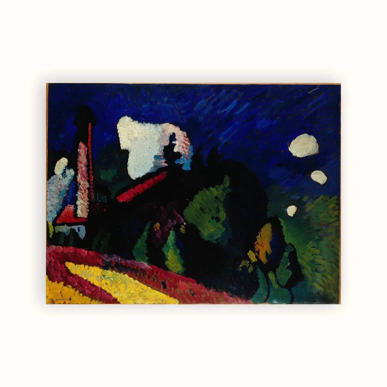 Murnau, Landscape with a Tower by Wassily Kandinsky, 1908: as a fine art print